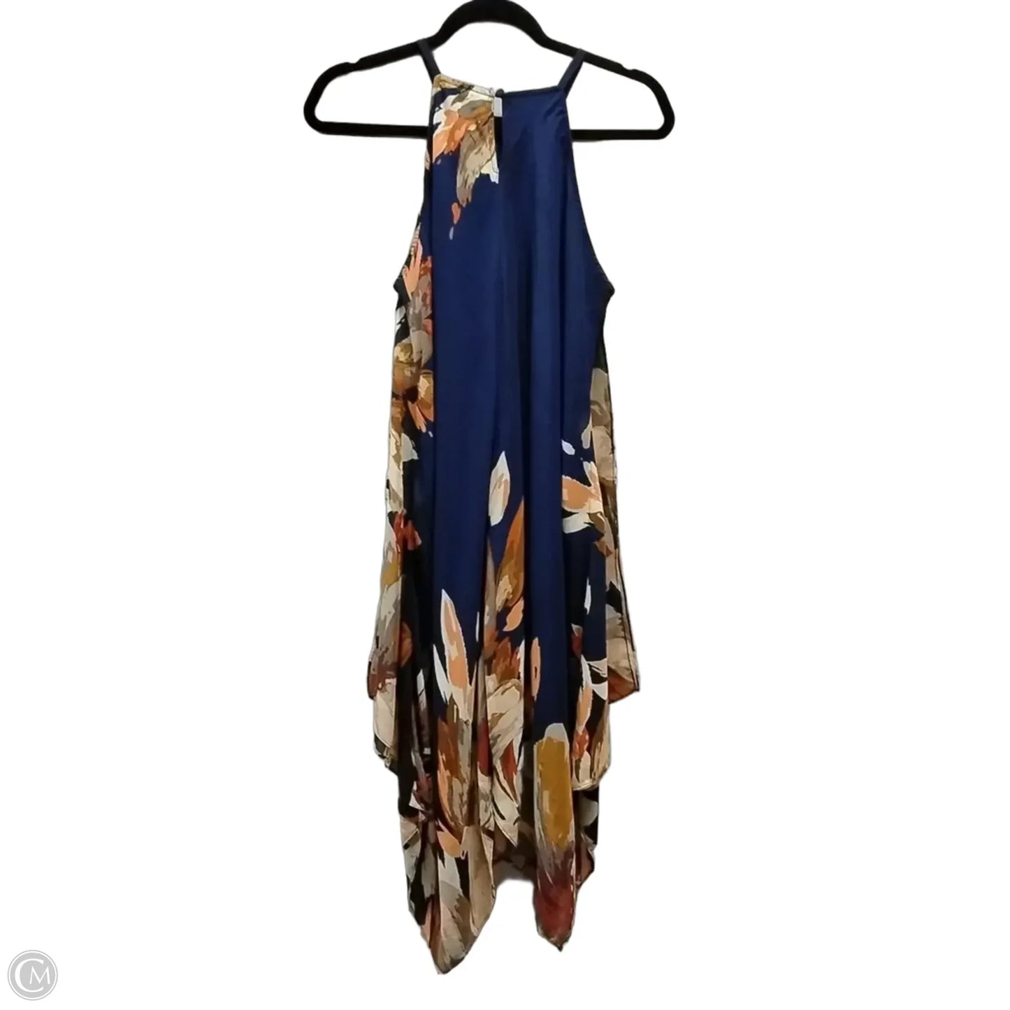 Dress Casual Midi By Inc In Blue & Orange, Size: 10
