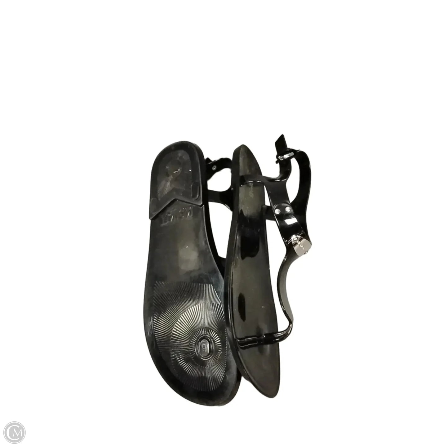 Sandals Flats By Michael By Michael Kors In Black, Size: 8