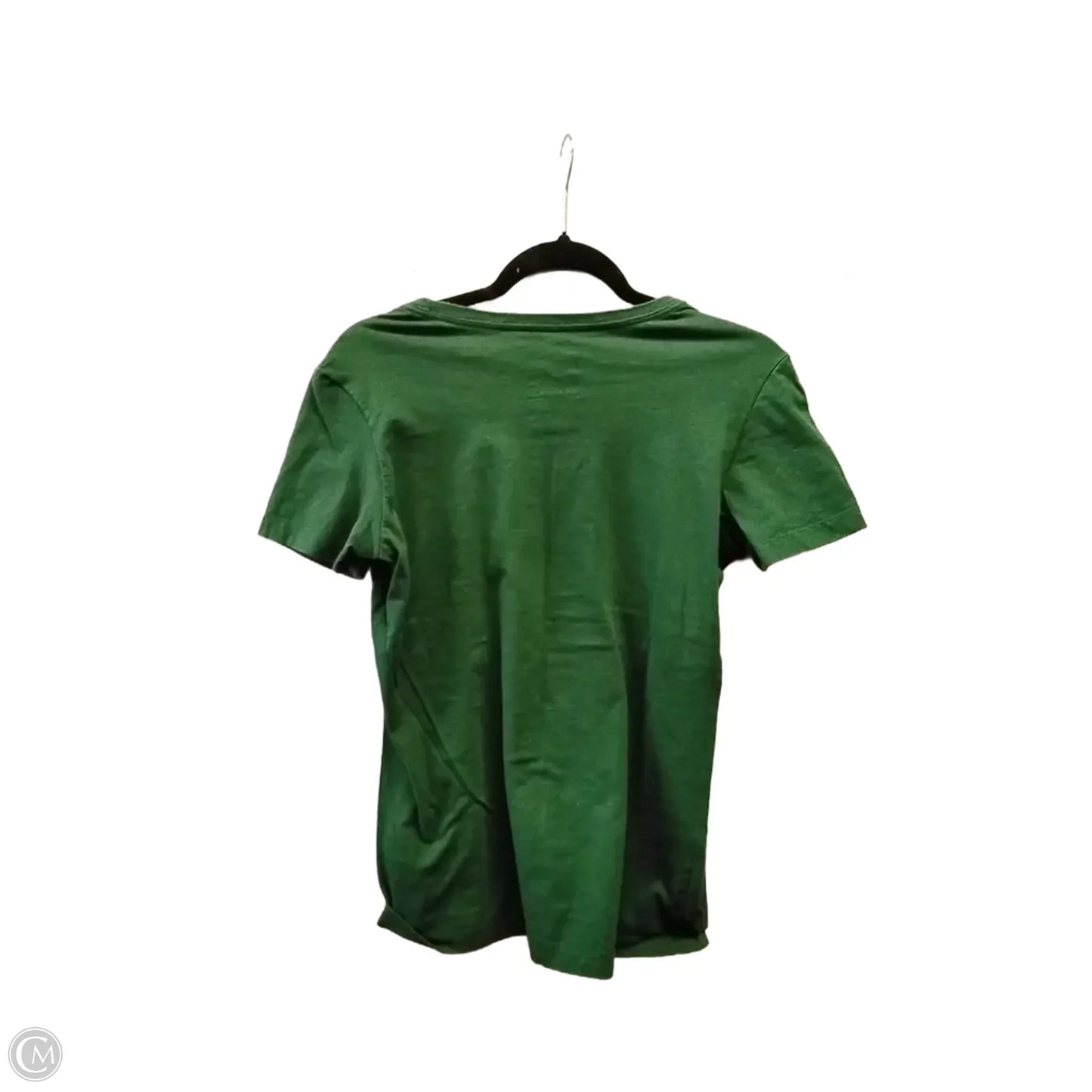 Athletic Top Short Sleeve By Nike In Green, Size: L