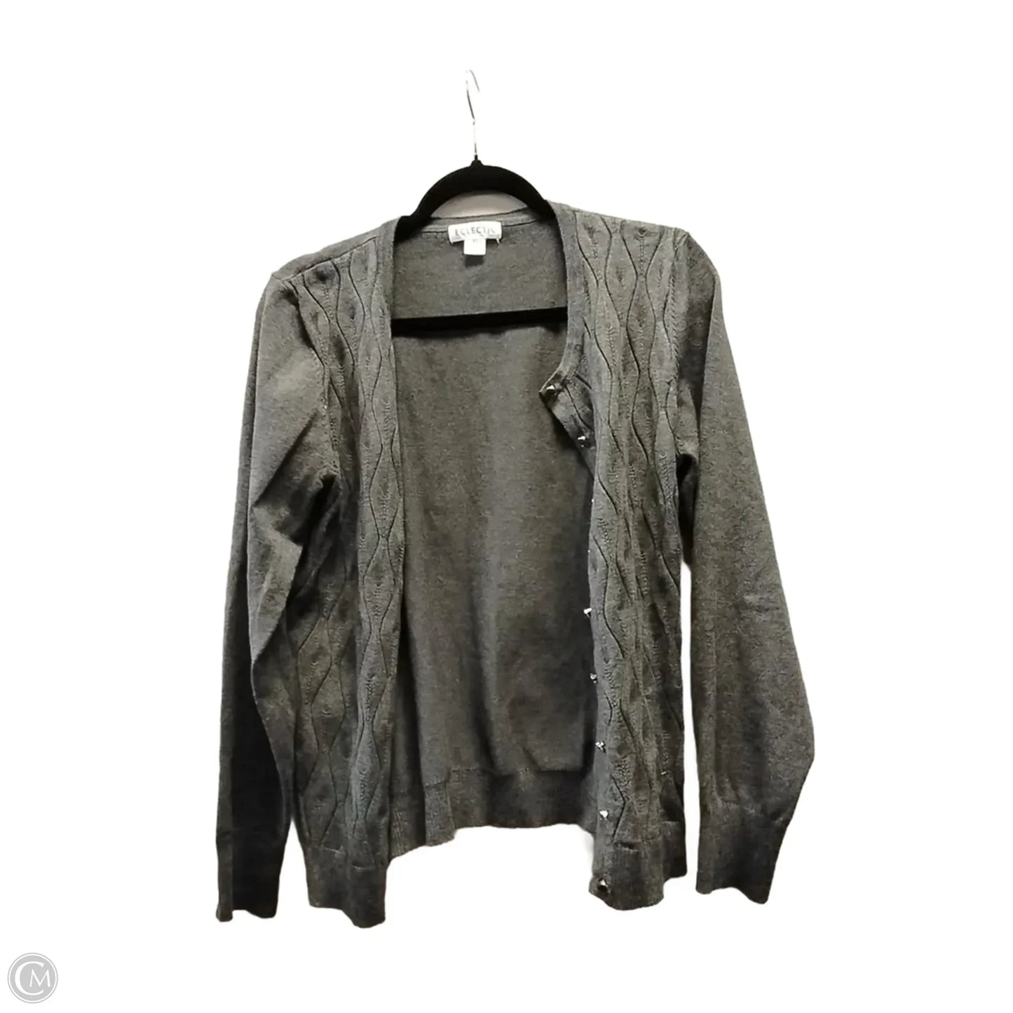 Cardigan By Clothes Mentor In Grey, Size: Xl