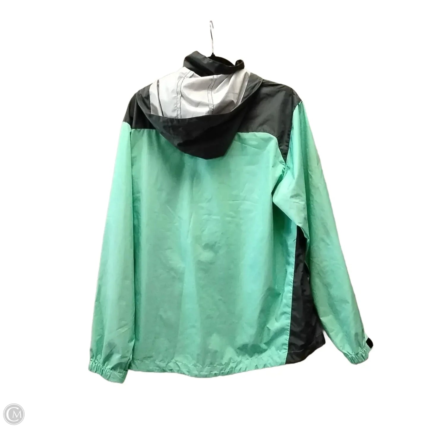 Jacket Windbreaker By Clothes Mentor In Blue, Size: L