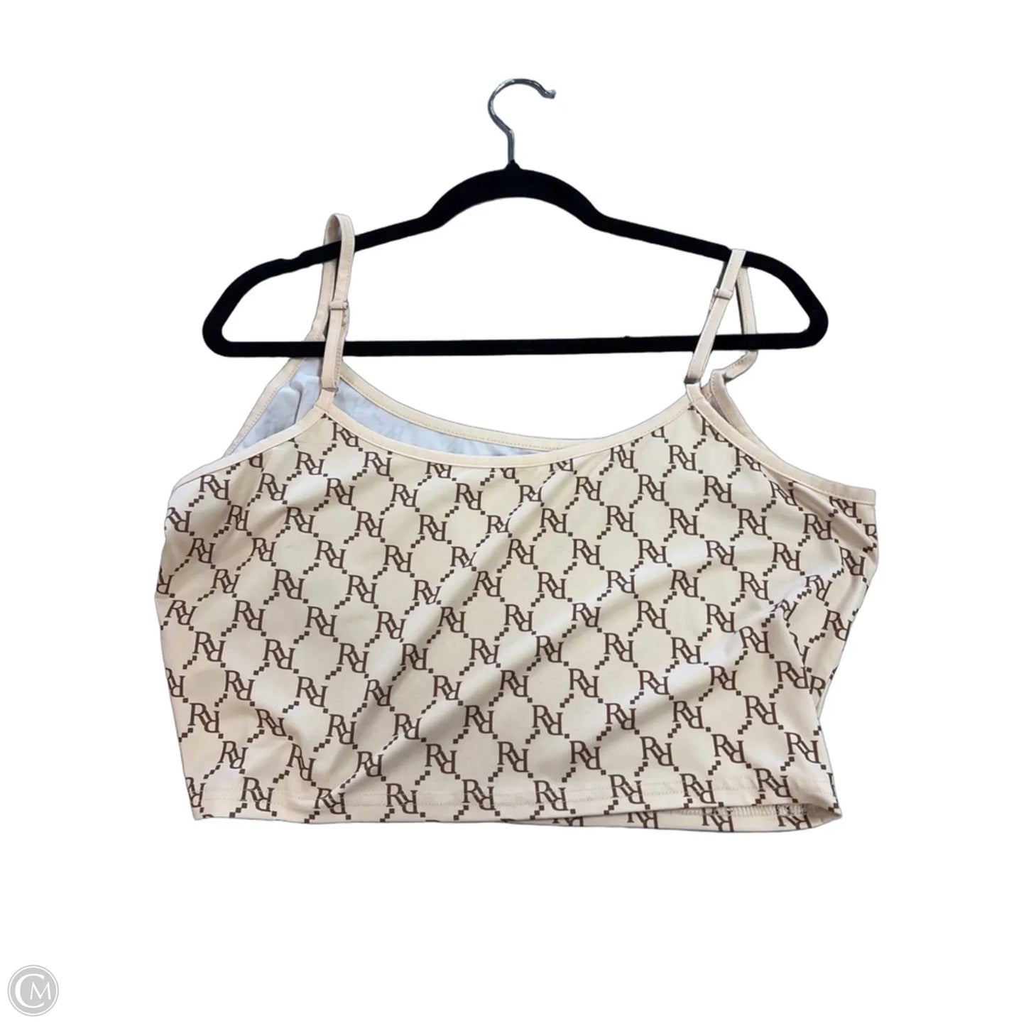 Tank Top By Clothes Mentor In Beige, Size: Xxl