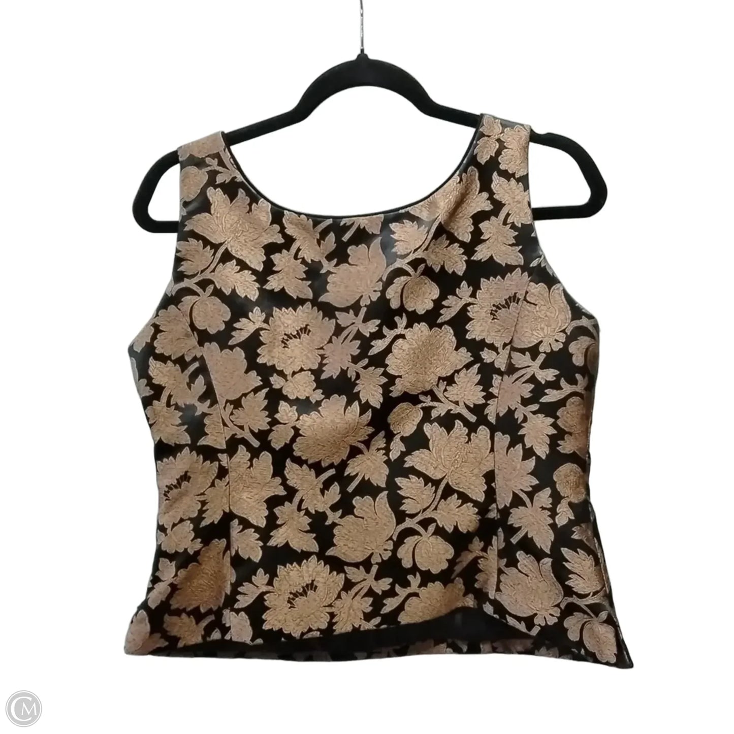 Top Sleeveless By Jessica Howard In Brown, Size: 10p