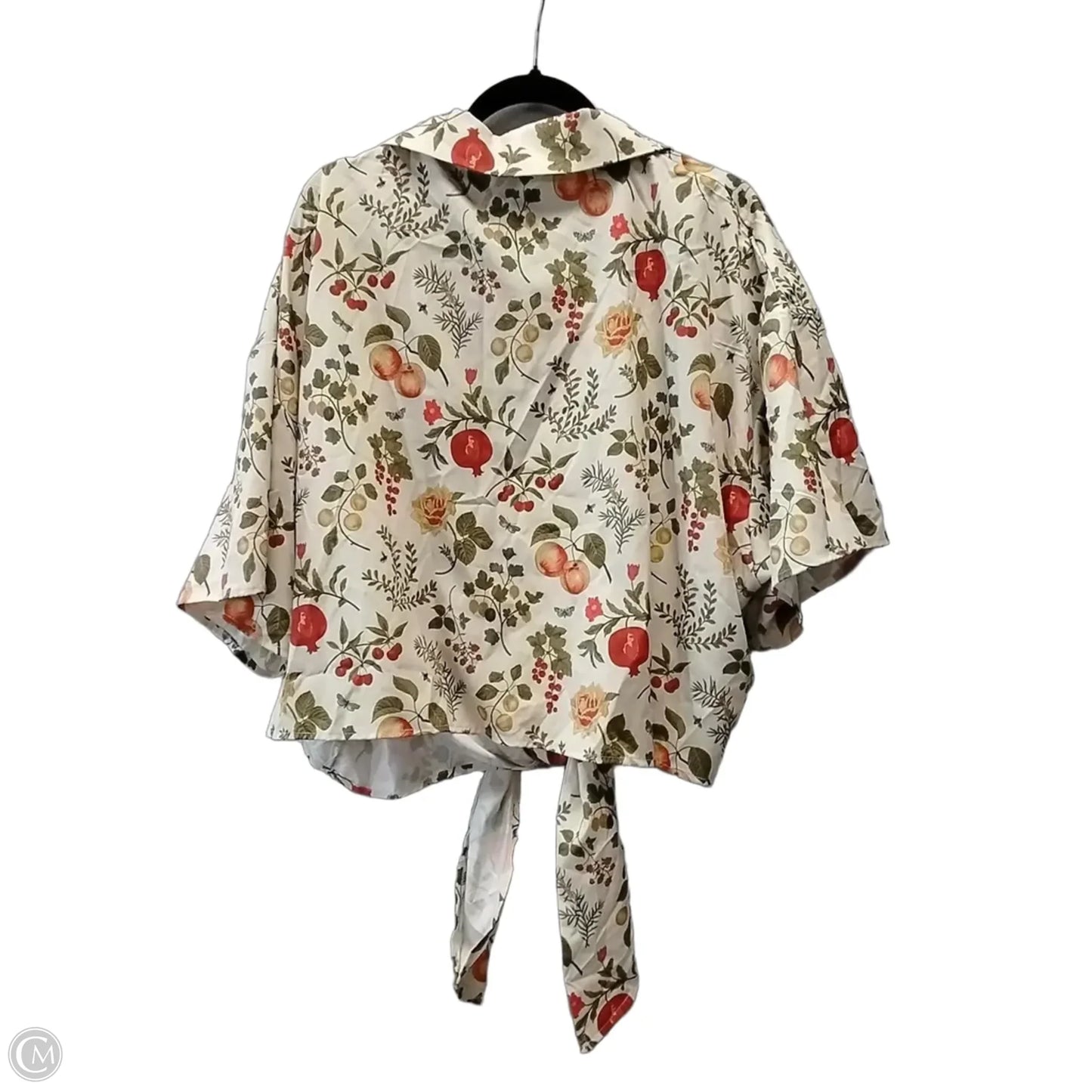 Blouse Long Sleeve By Cider In Floral Print, Size: 3x