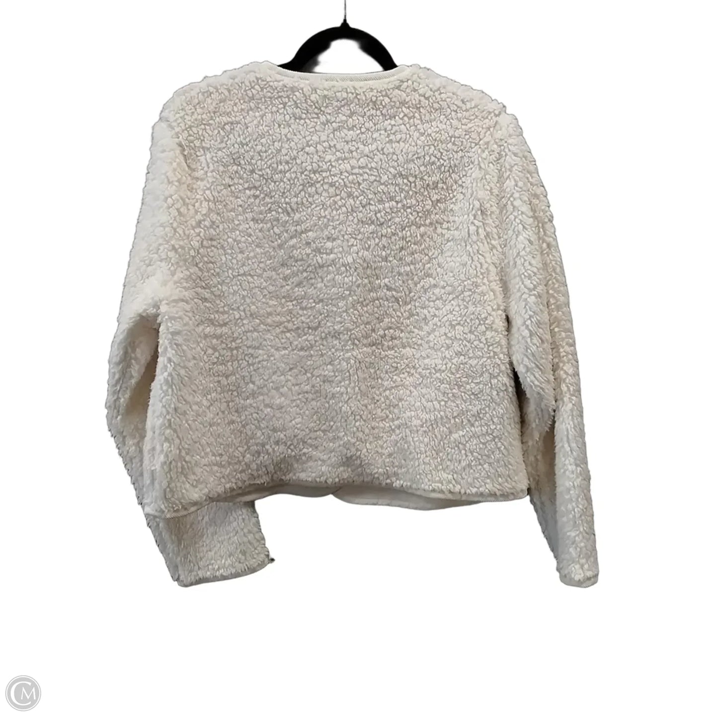 Jacket Faux Fur & Sherpa By J. Crew In Cream, Size: L