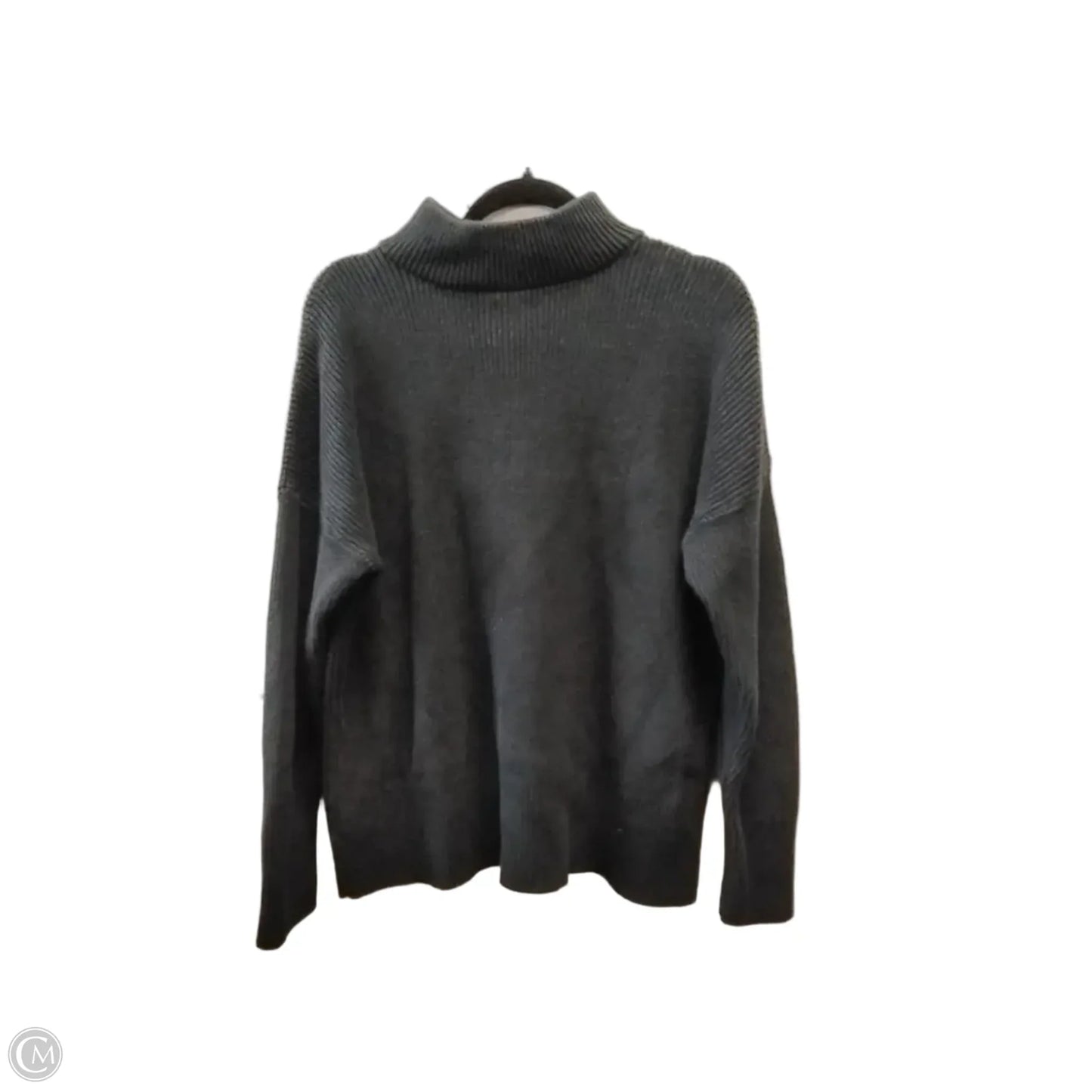 Sweatshirt Collar By Lands End In Black, Size: Lp