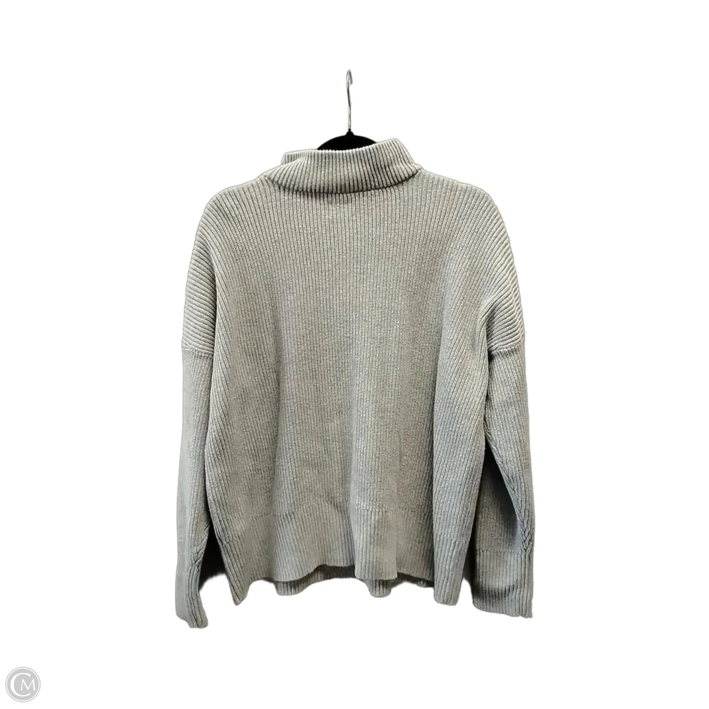 Sweatshirt Collar By Lands End In Beige, Size: Lp