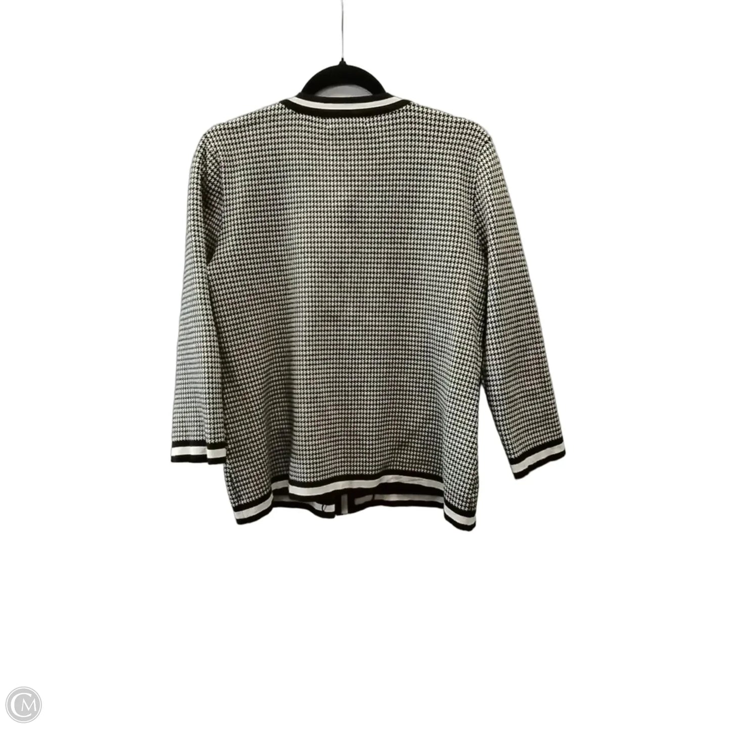 Sweater Designer By Karl Lagerfeld In Black & White, Size: L