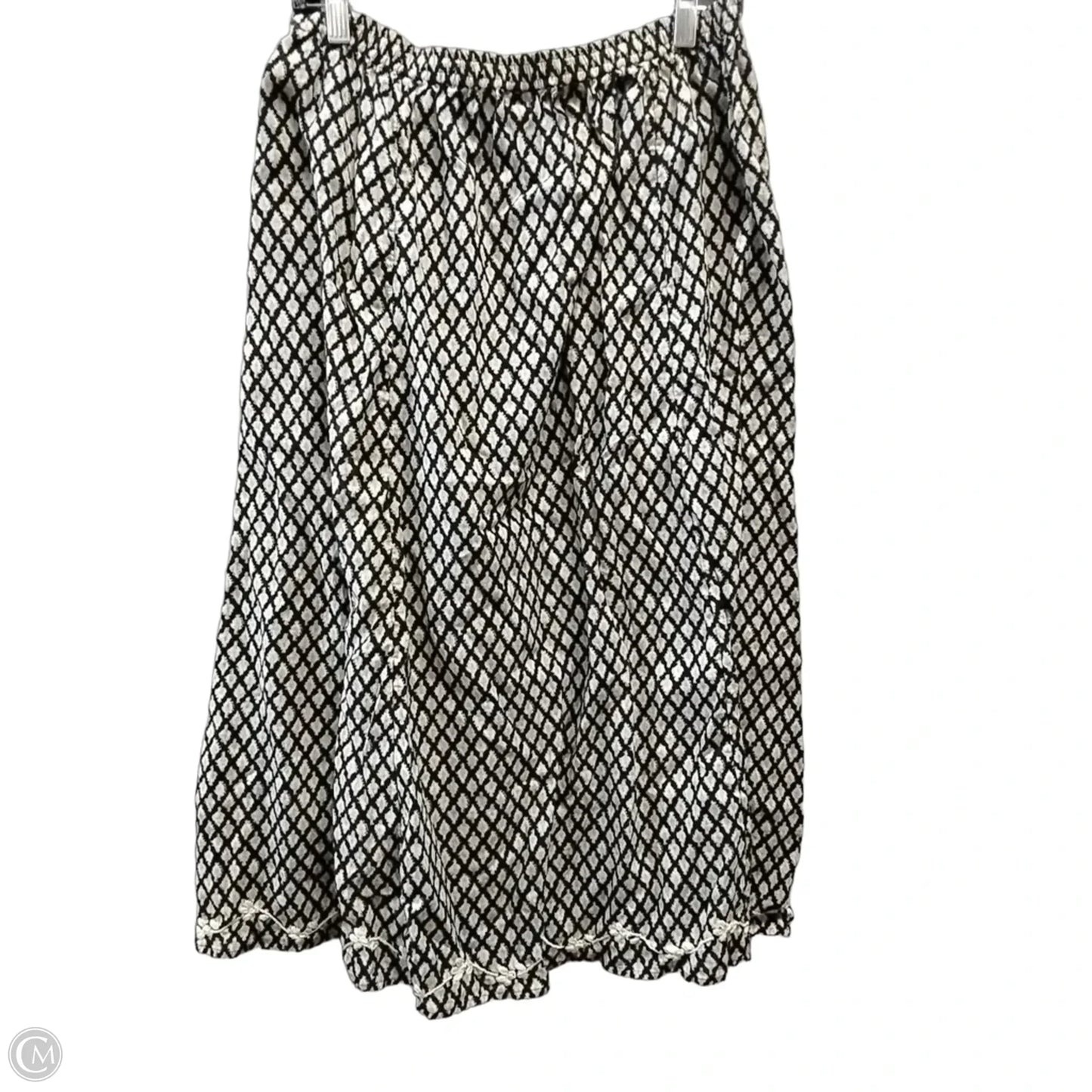 Skirt Maxi By Pure Jill In Black & Cream, Size: S