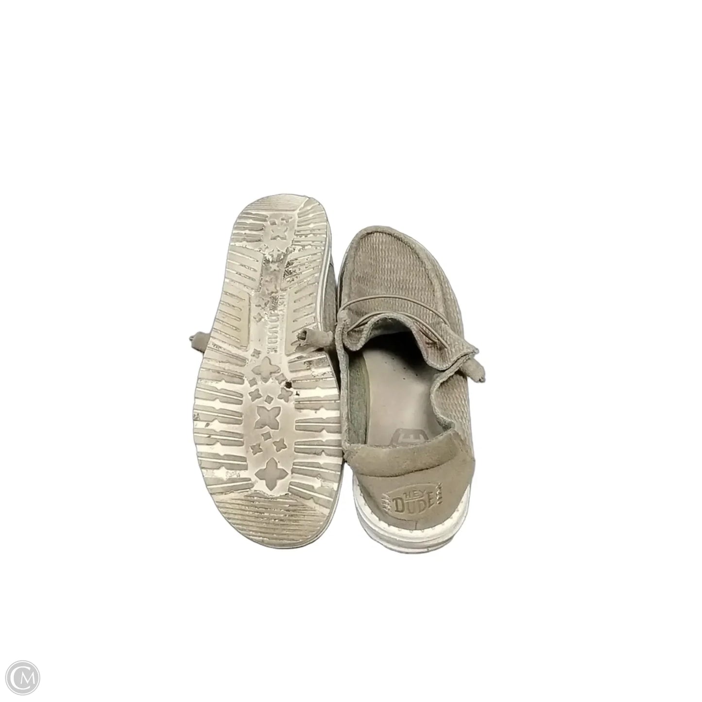 Shoes Sneakers By Hey Dude In Tan, Size: 8