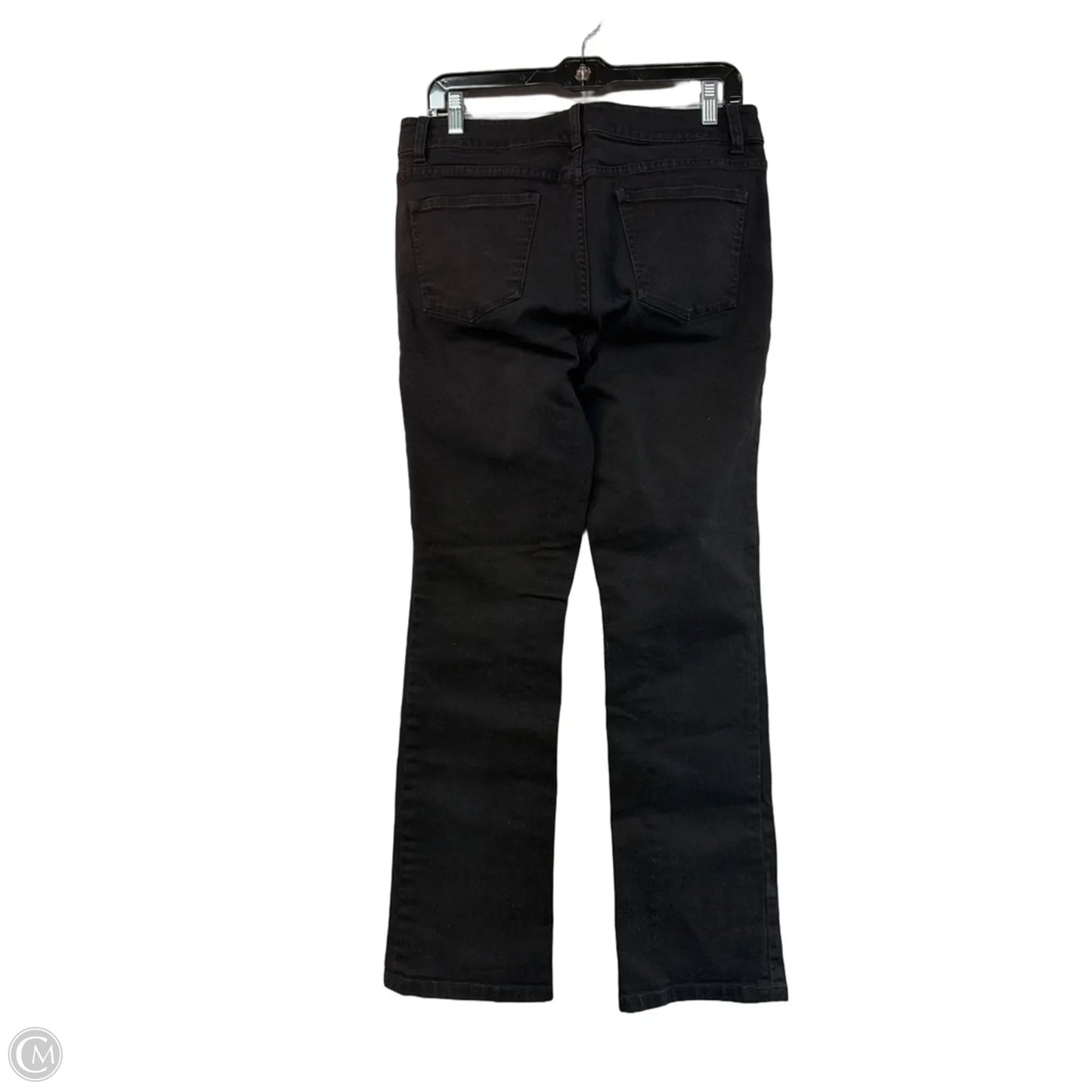 Jeans Straight By Clothes Mentor In Black Denim, Size: 10p