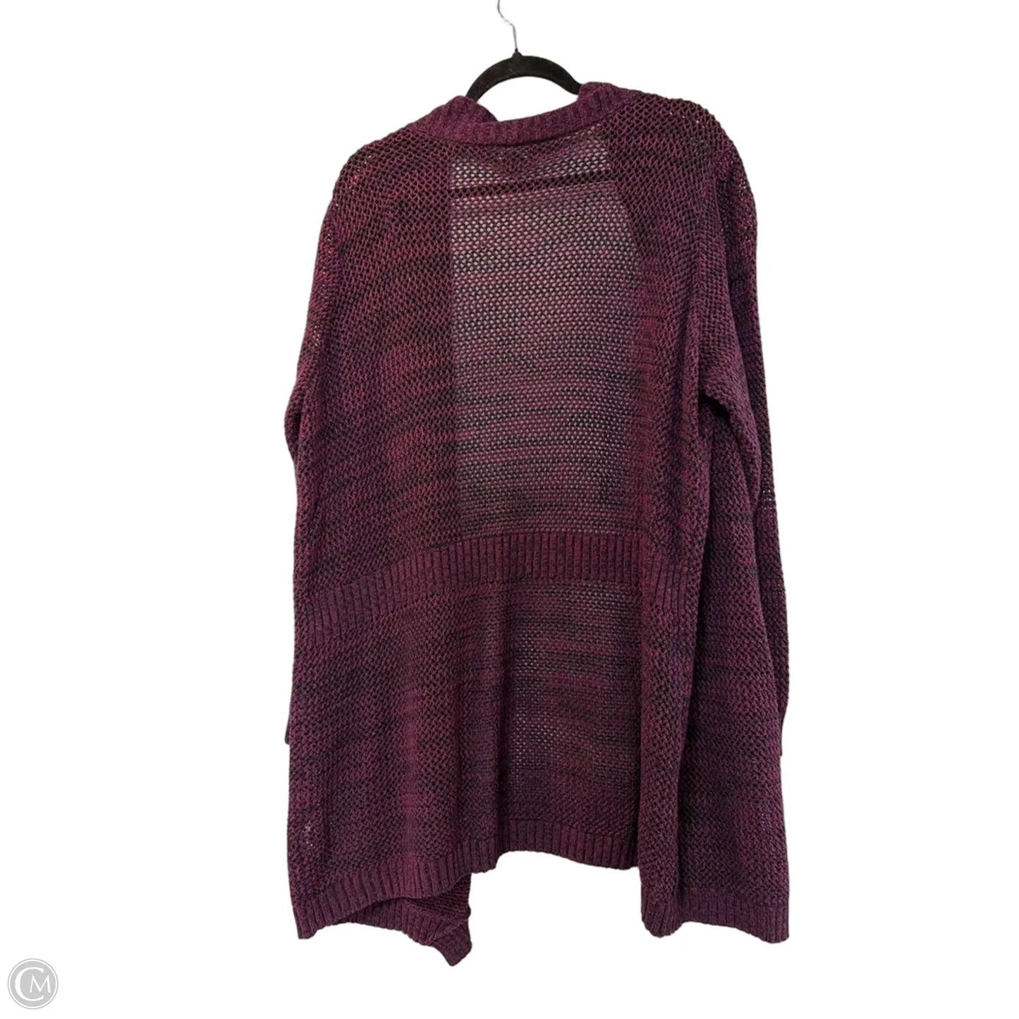 Sweater Cardigan By Alyx In Purple, Size: 3x