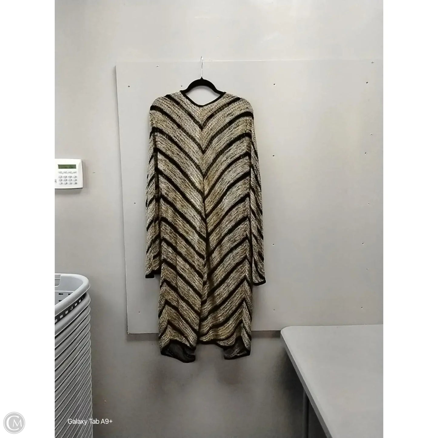Cardigan By Cj Banks In Black & Gold, Size: 2x