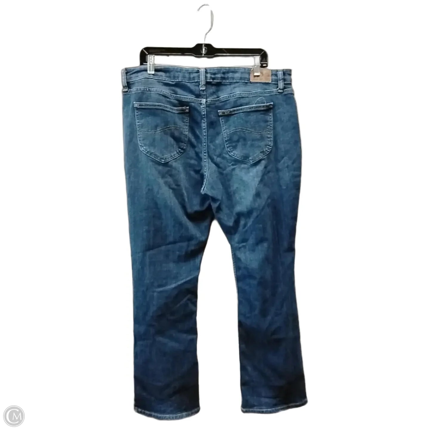 Jeans Wide Leg By Lee In Blue Denim, Size: 18