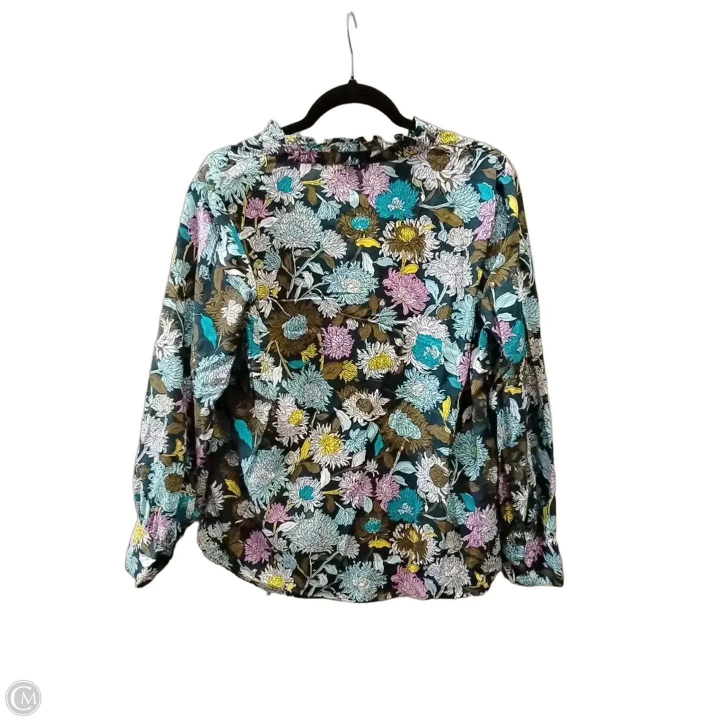 Top Long Sleeve By Talbots In Floral Print, Size: Lp