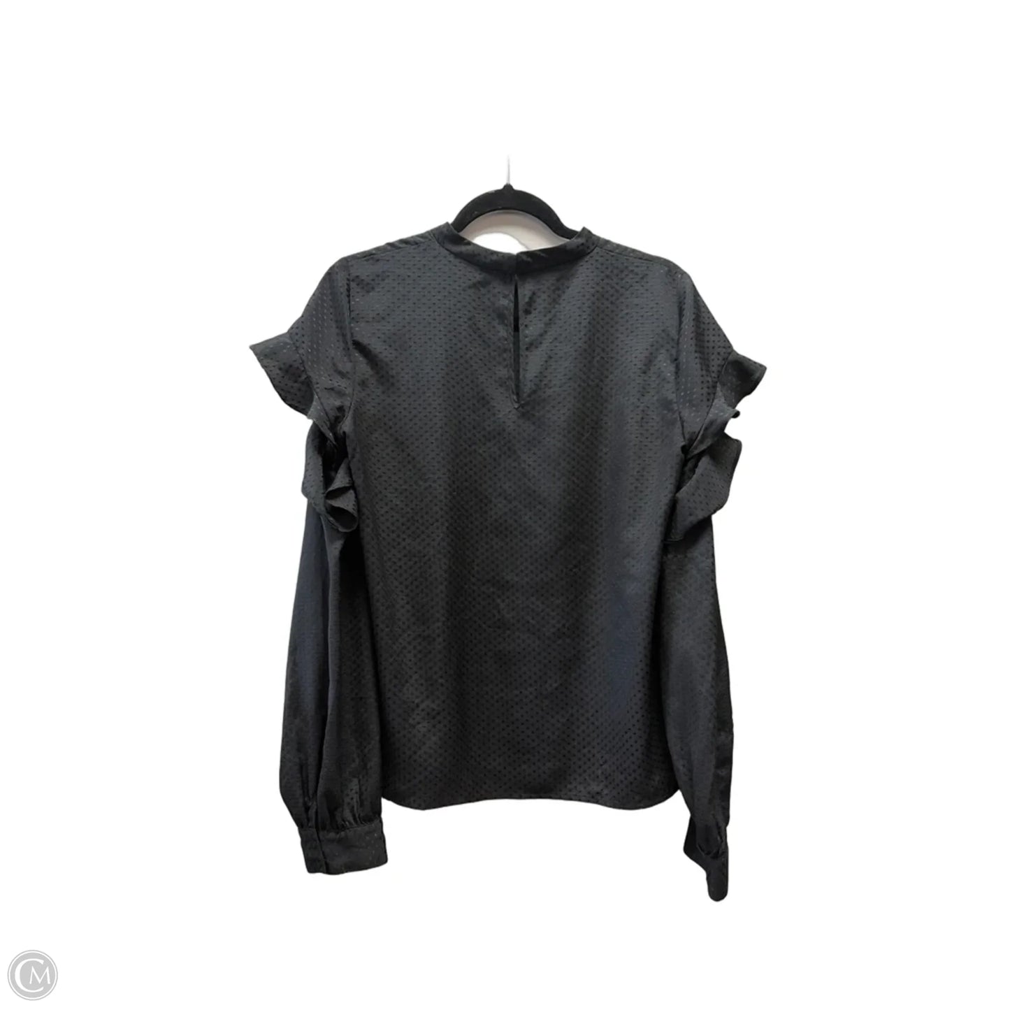 Blouse Long Sleeve By Express In Black, Size: M