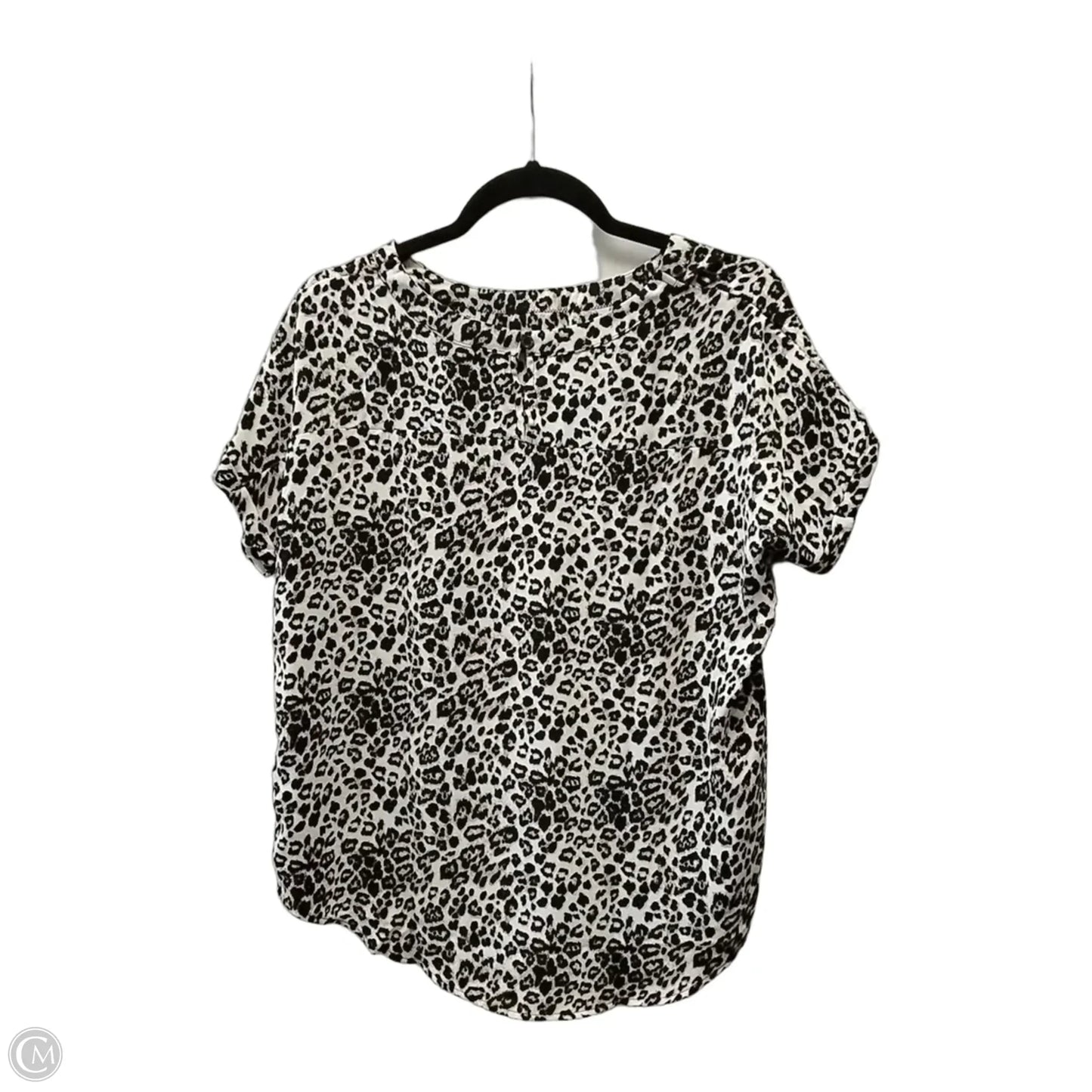 Top Short Sleeve By Buffalo David Bitton In Animal Print, Size: S