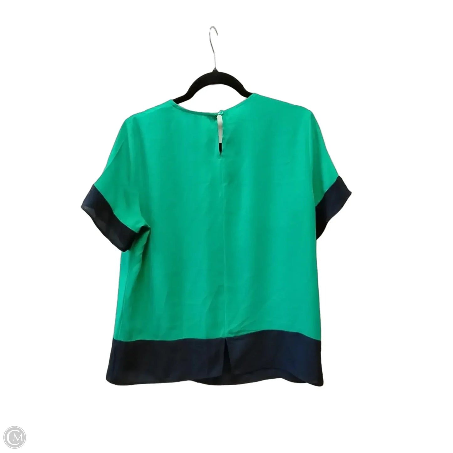 Blouse Short Sleeve By Banana Republic In Green, Size: M