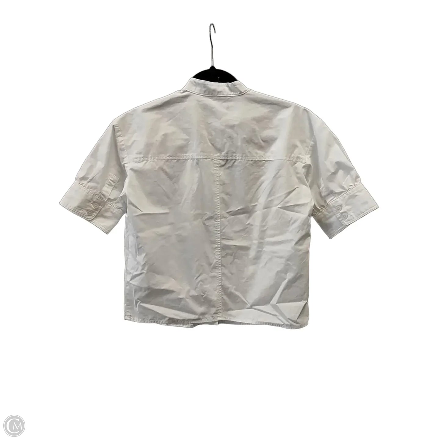 Top Short Sleeve Basic By Banana Republic In White, Size: Xs