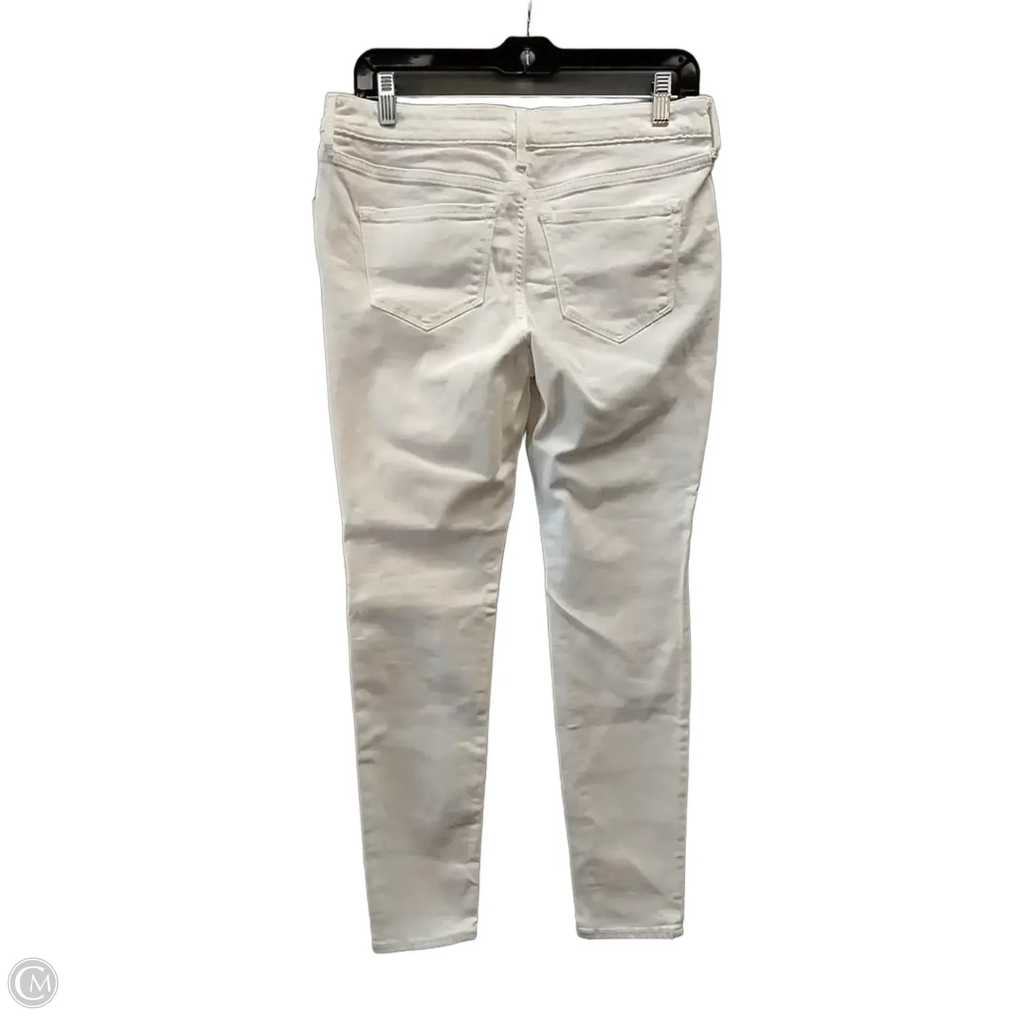 Jeans Skinny By Old Navy In White Denim, Size: 8