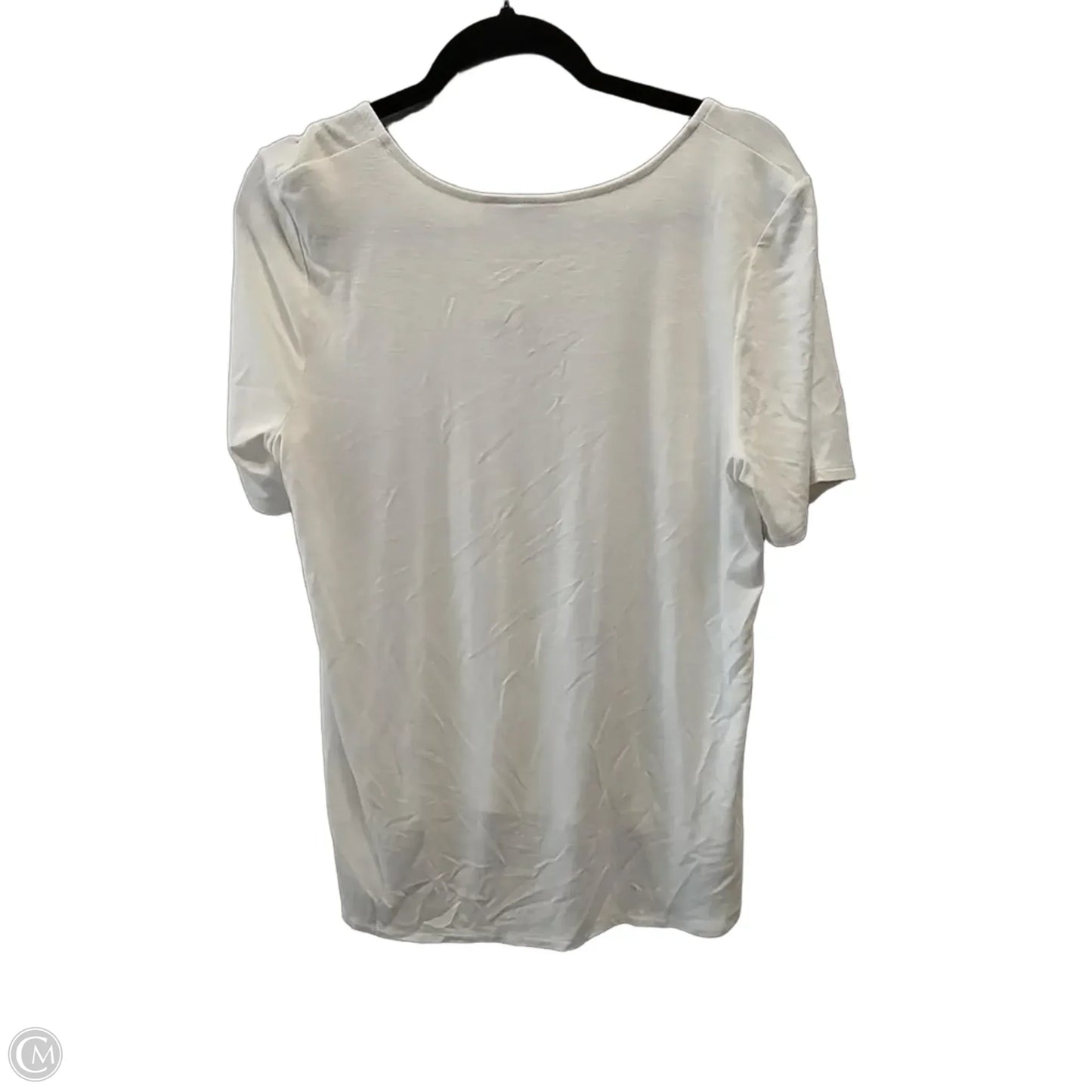 Top Short Sleeve By Chicos In Cream, Size: 1