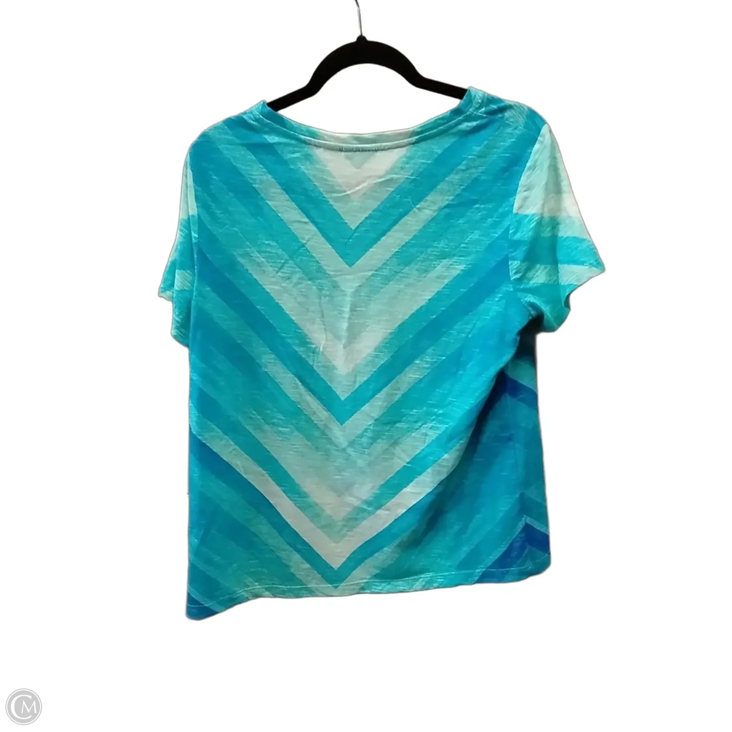 Top Short Sleeve By Chicos In Blue, Size: 1