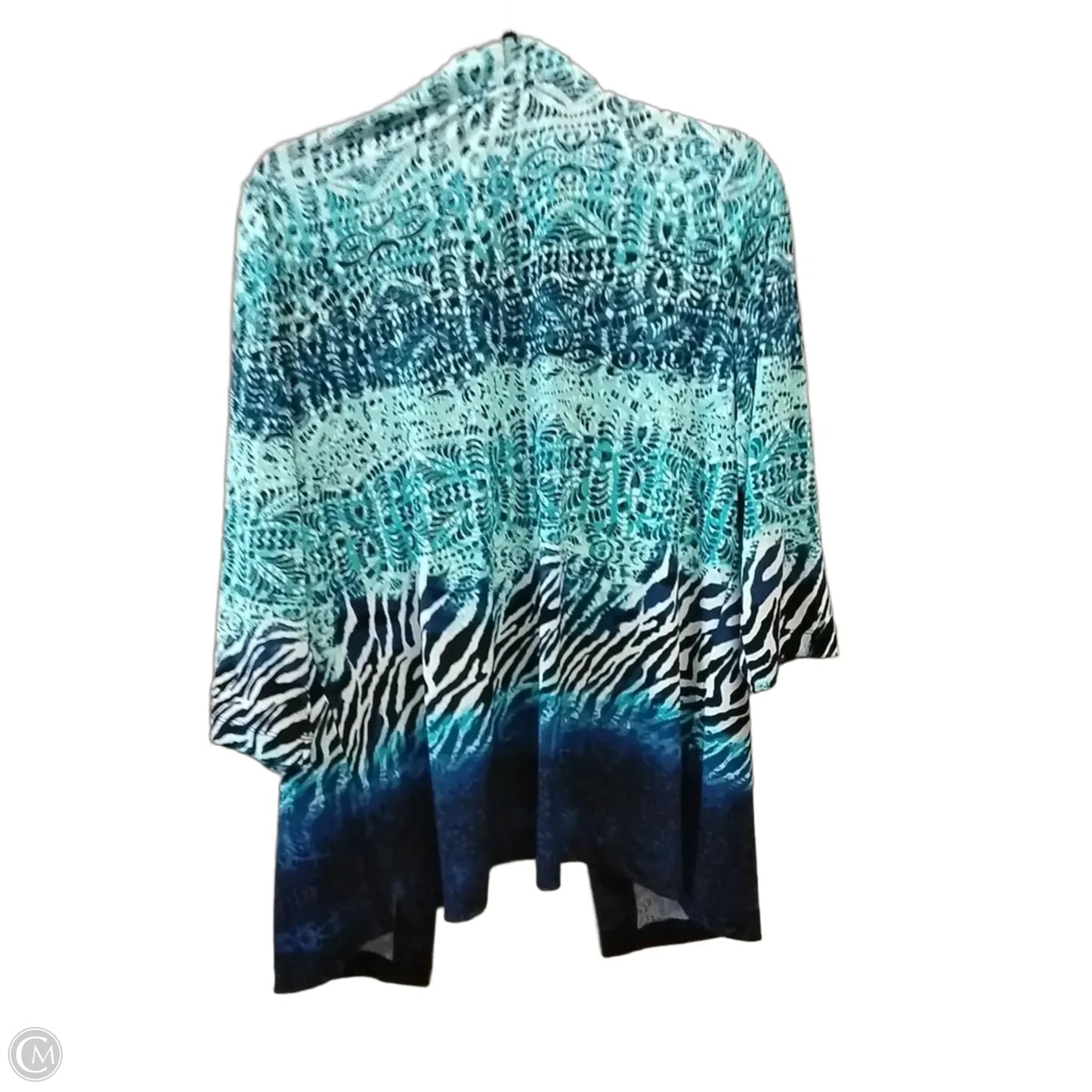 Cardigan By Chicos In Blue, Size: 1