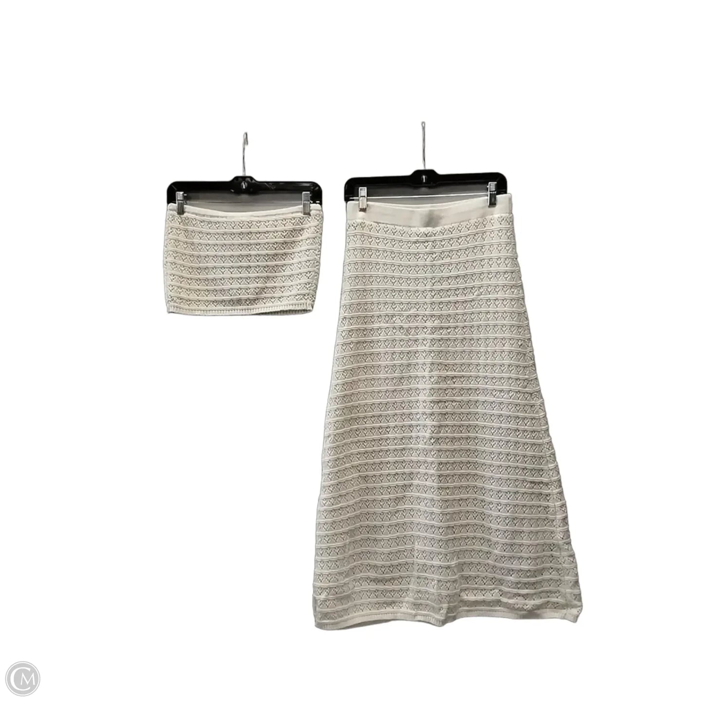 Skirt Set 2pc By Freshman In White, Size: M