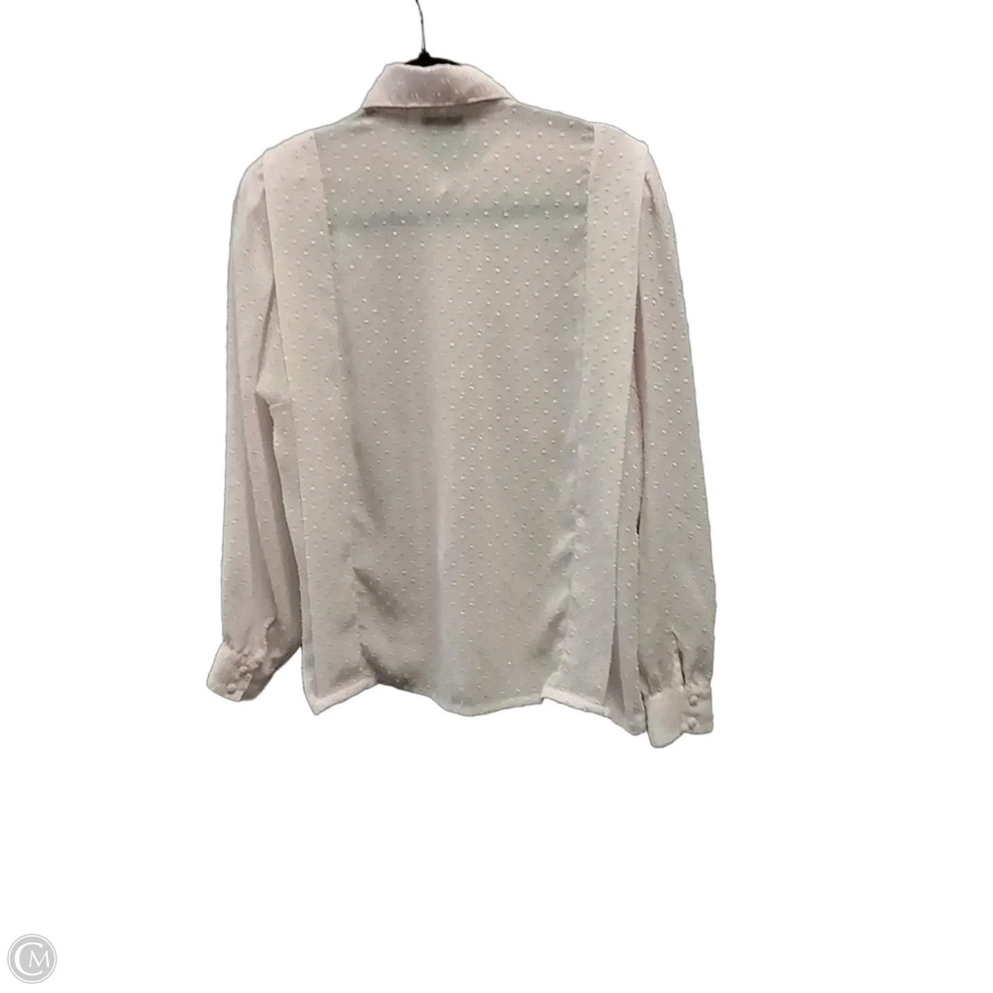 Blouse Long Sleeve By Cme In Pink, Size: 12