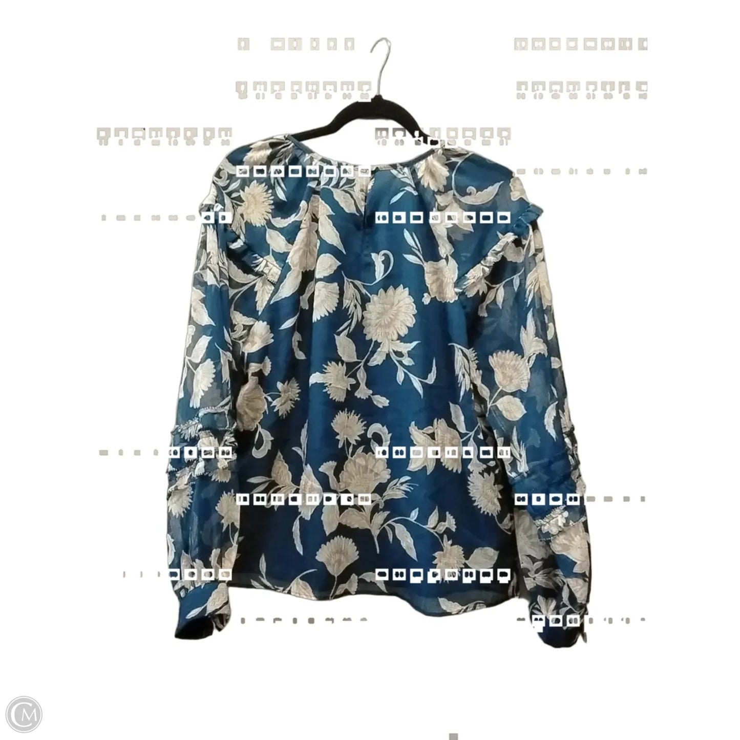 Top Long Sleeve By Ann Taylor In Floral Print, Size: M