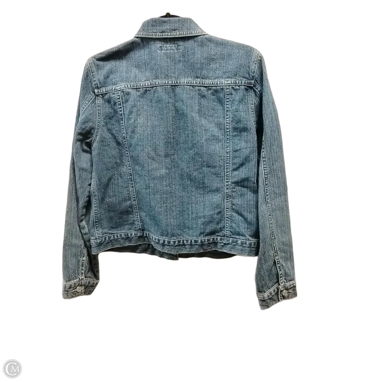 Jacket Denim By Crazy Horse In Blue Denim, Size: L