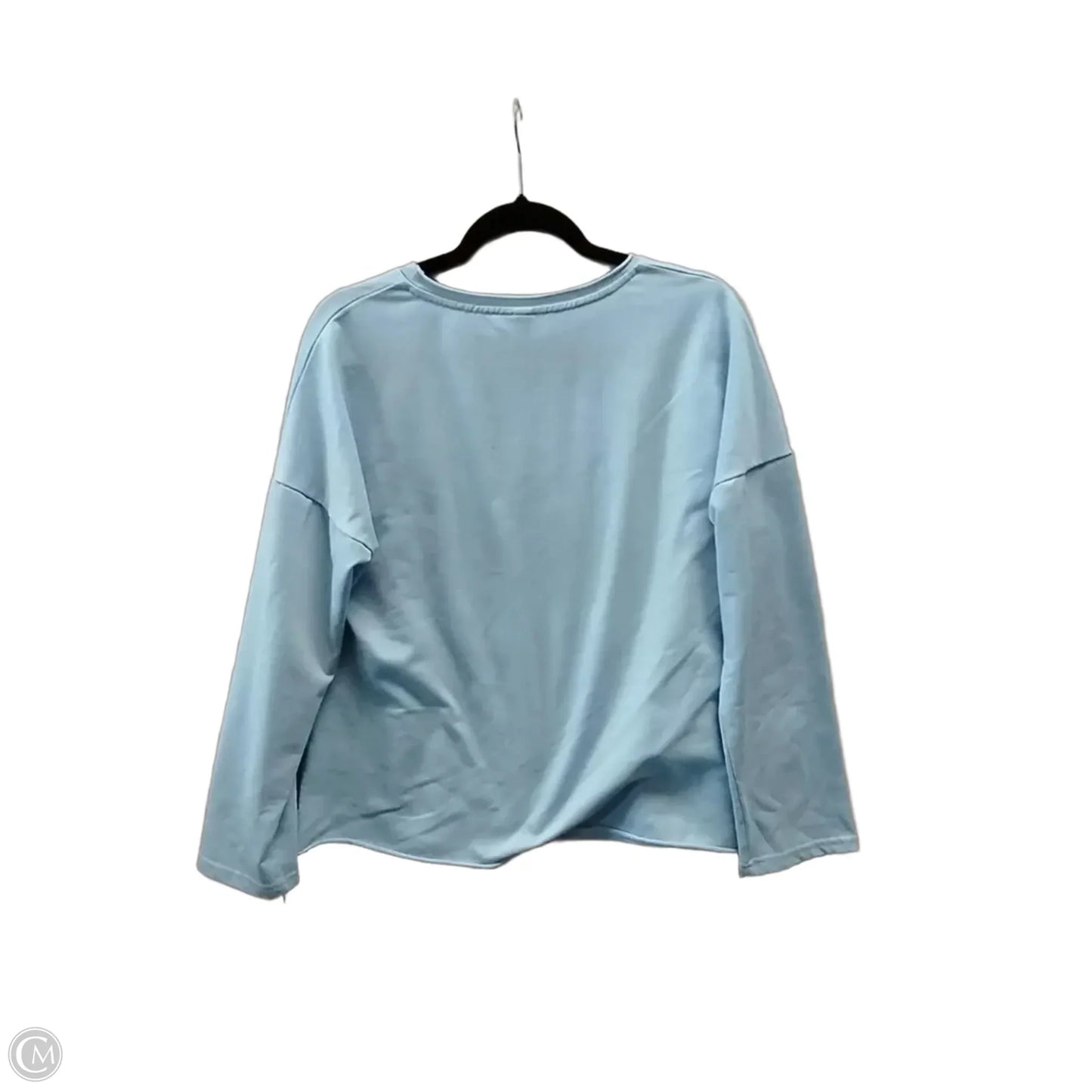 Top Long Sleeve By Exclusive In Blue, Size: S