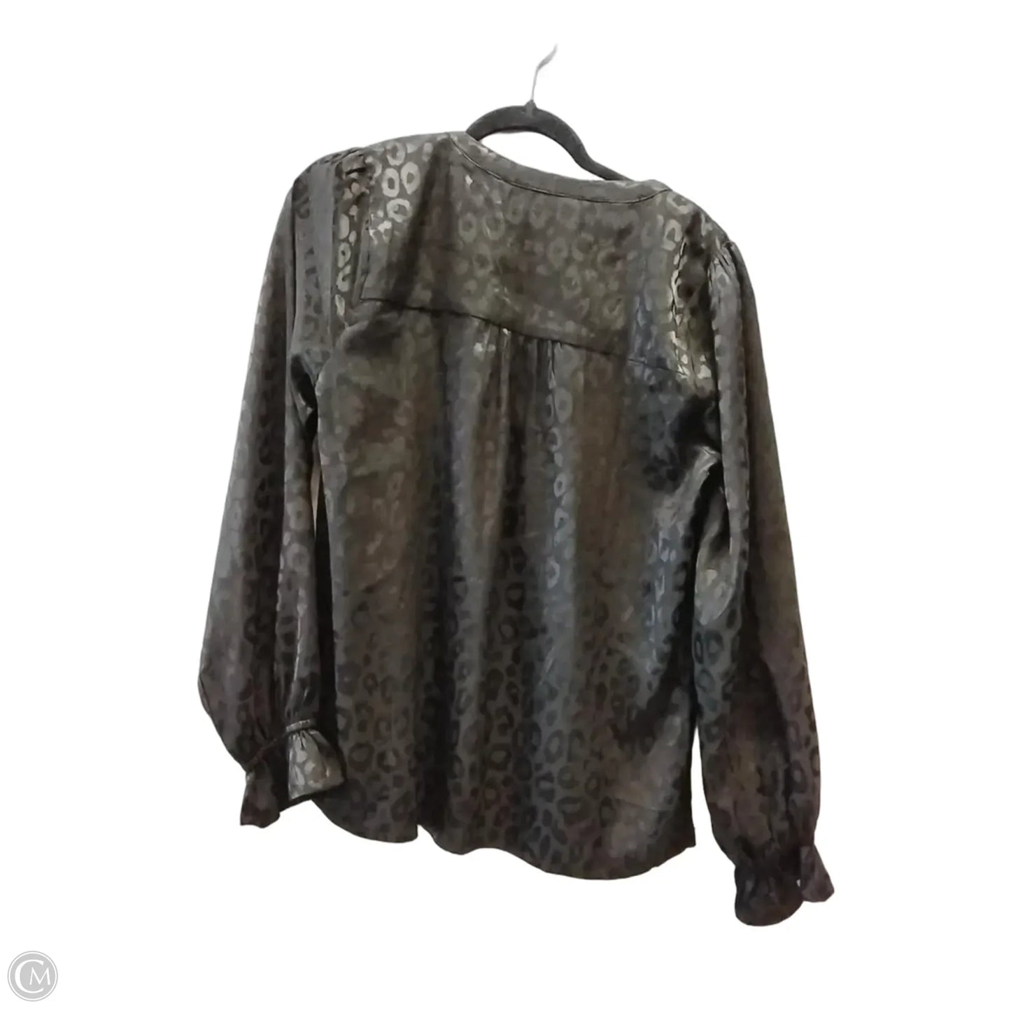Blouse Long Sleeve By Savanna Jane In Animal Print, Size: M