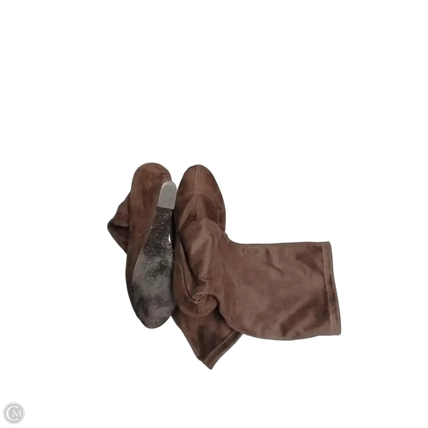 Boots Knee Flats By Clarks In Brown, Size: 8