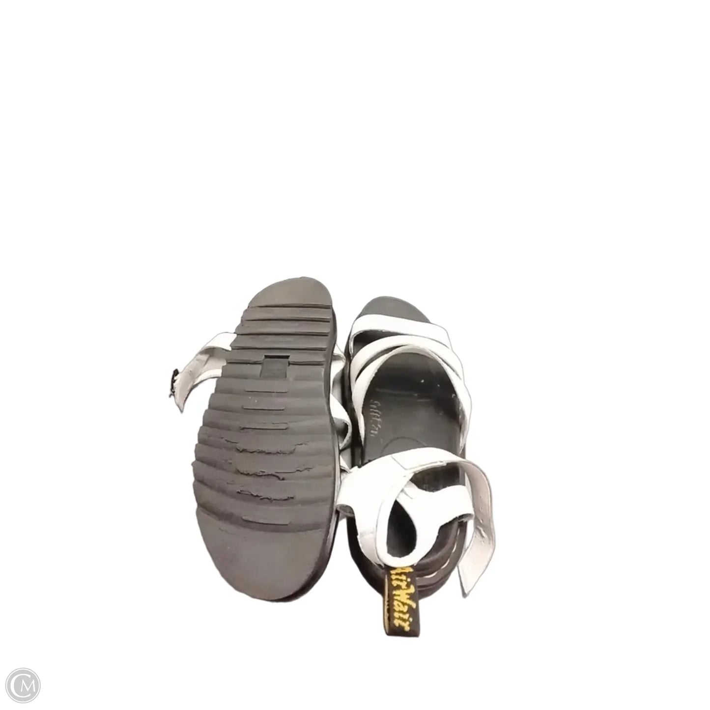 Sandals Heels Platform By Dr Martens In Black & White, Size: 10