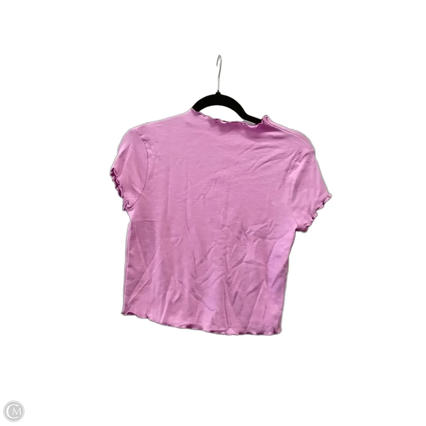 Top Short Sleeve By Zenana In Pink, Size: M