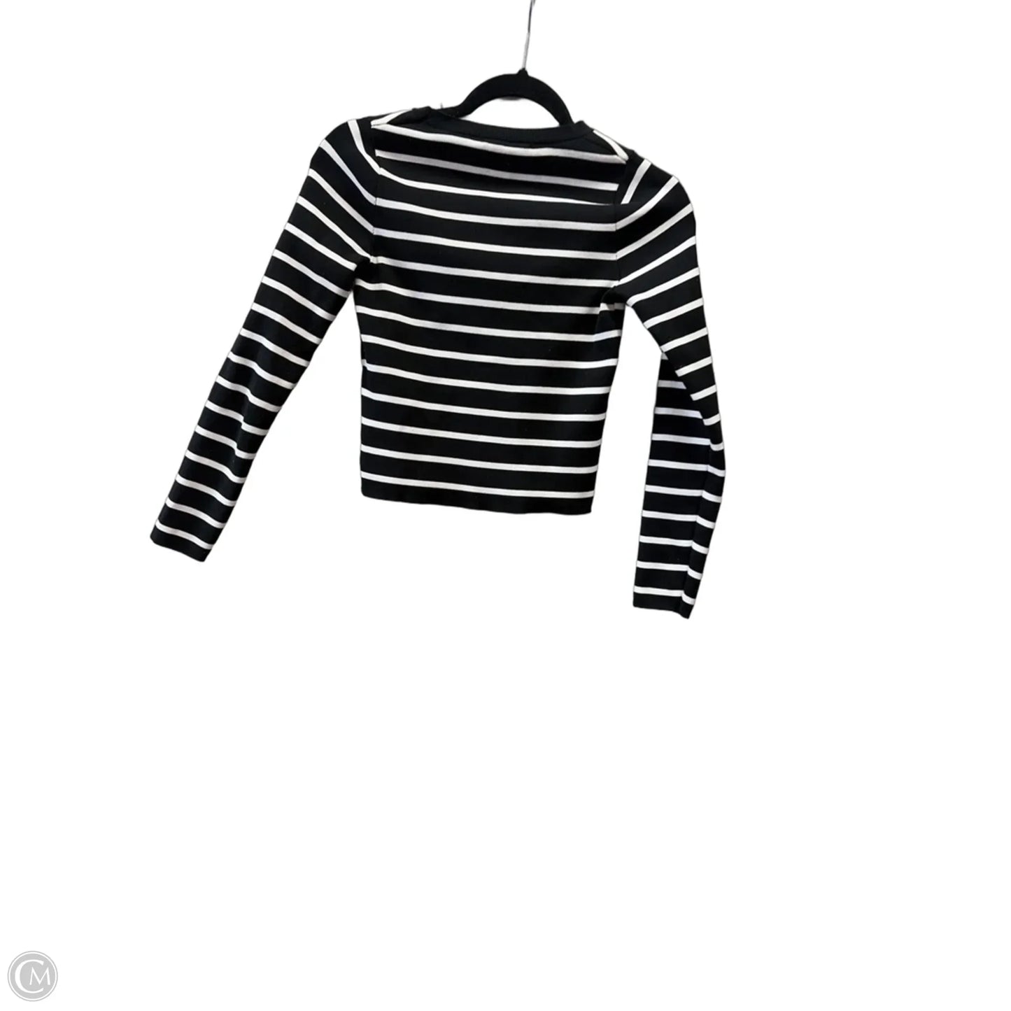 Top Long Sleeve By Happily Grey In Black & White, Size: S