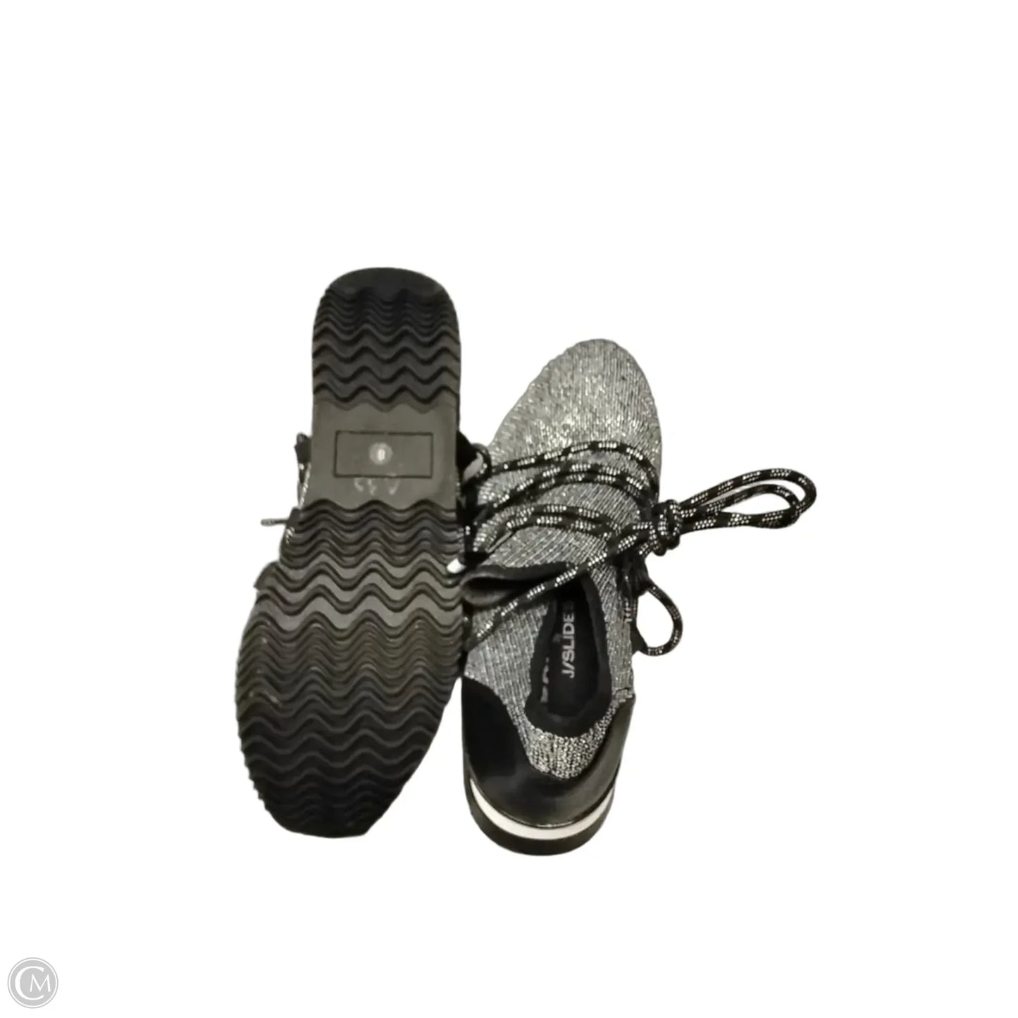 Shoes Athletic By Cme In Black & Silver, Size: 8