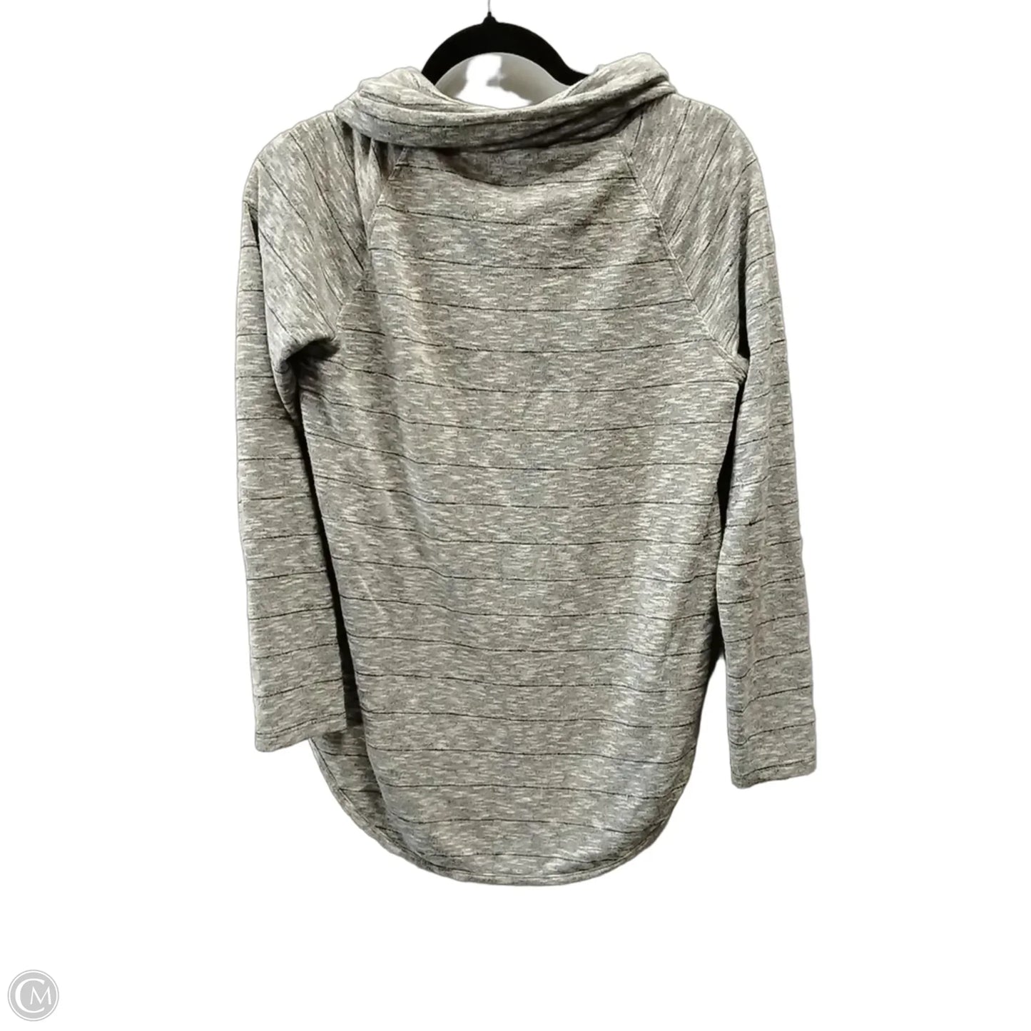 Sweatshirt Collar By Loft In Grey, Size: S
