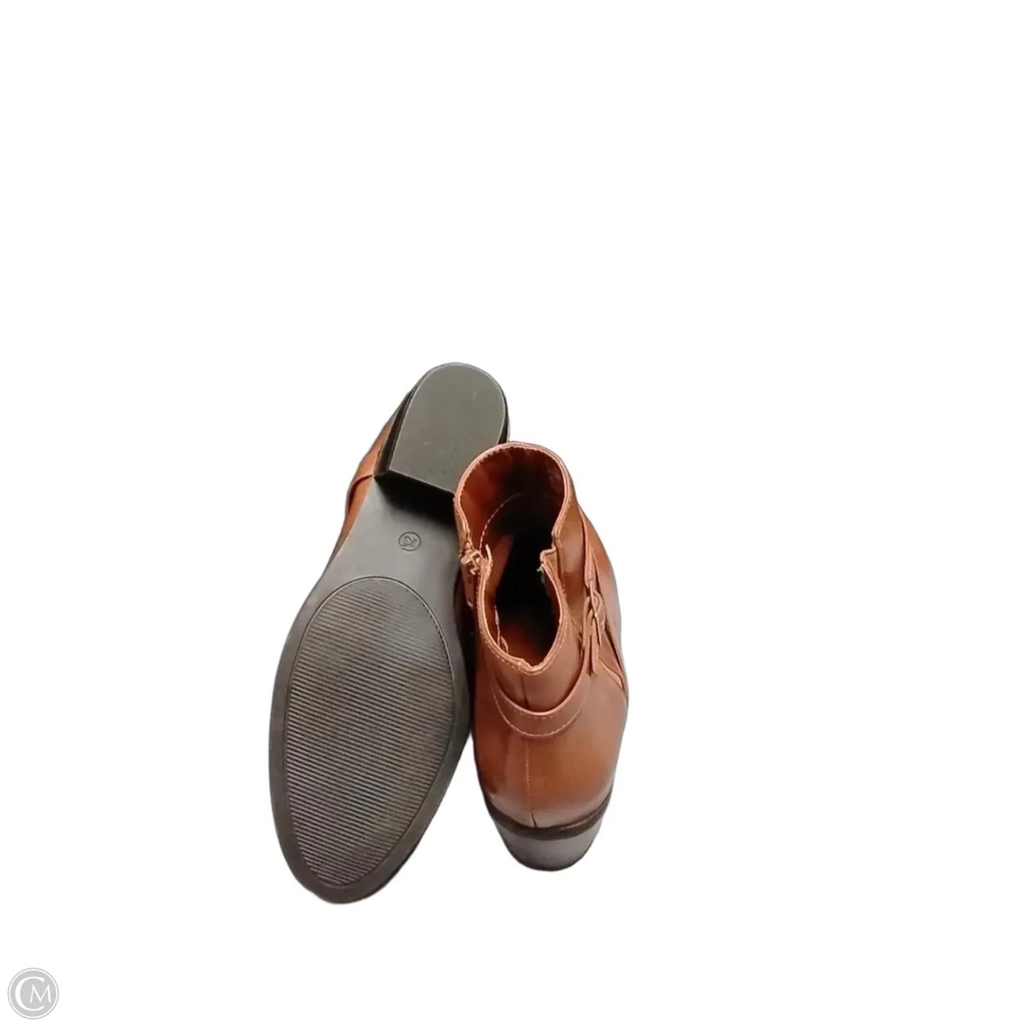 Boots Ankle Heels By Karen Scott In Brown, Size: 9.5