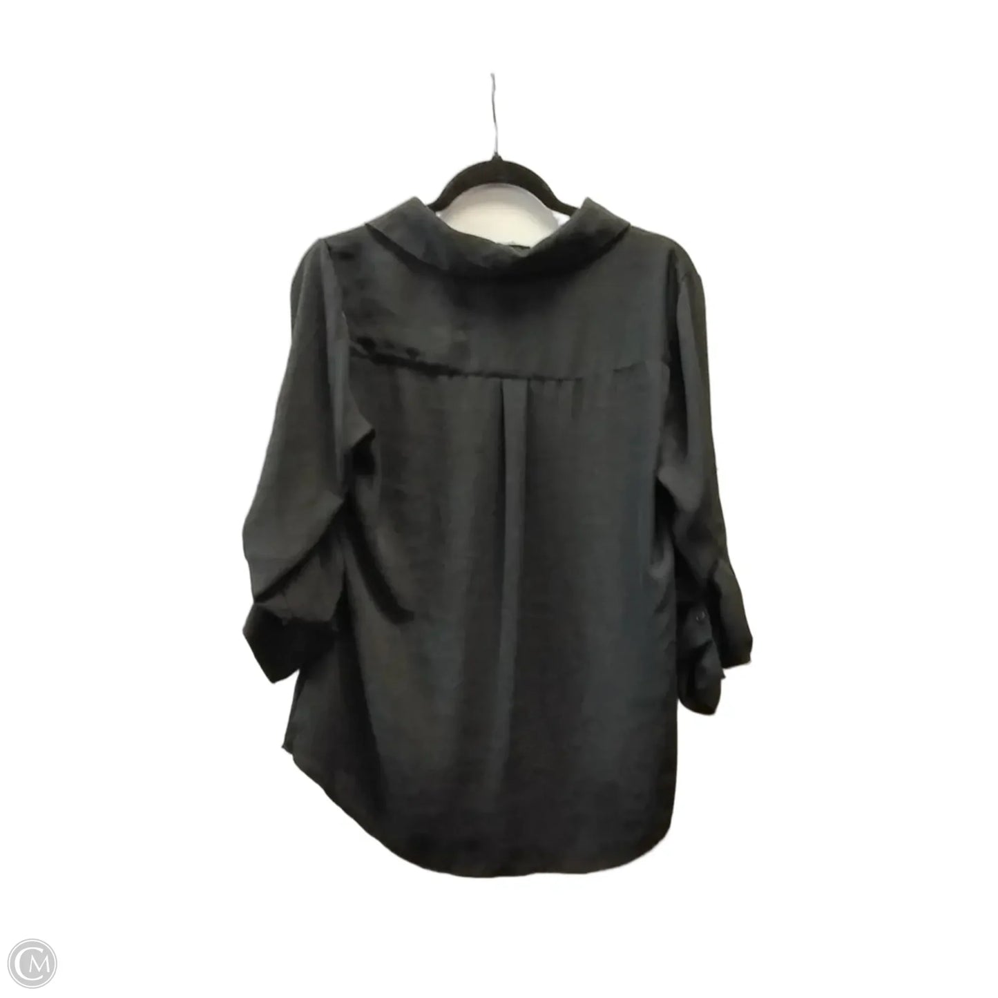 Blouse Long Sleeve By Express In Black, Size: M