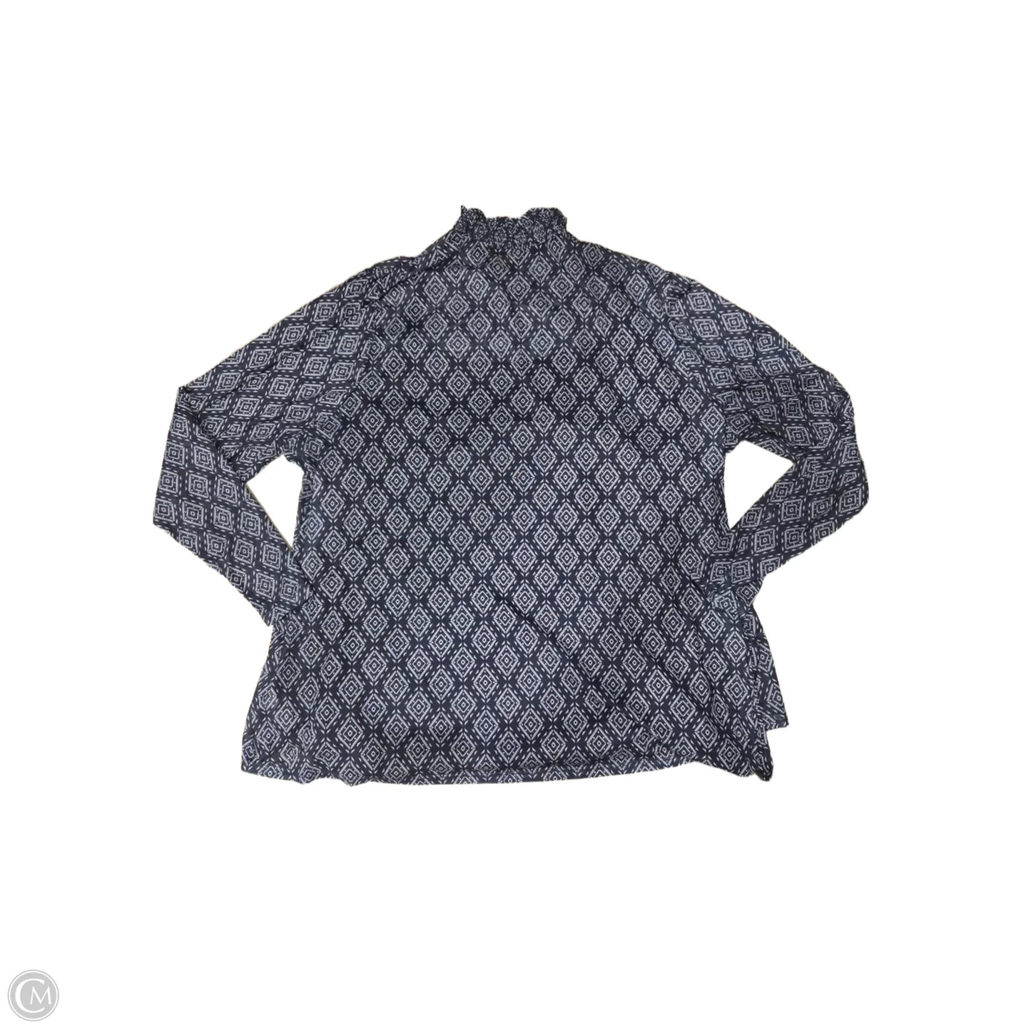 Top Long Sleeve By Lane Bryant In Blue, Size: 1x