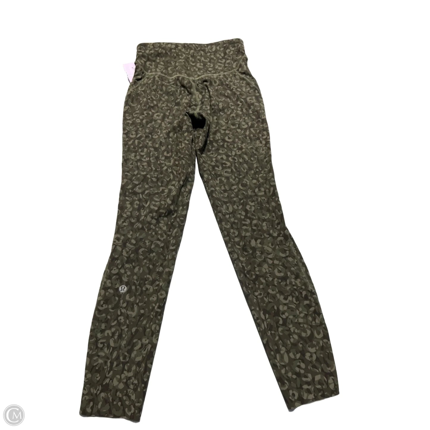 Athletic Leggings By Lululemon In Green, Size: 4