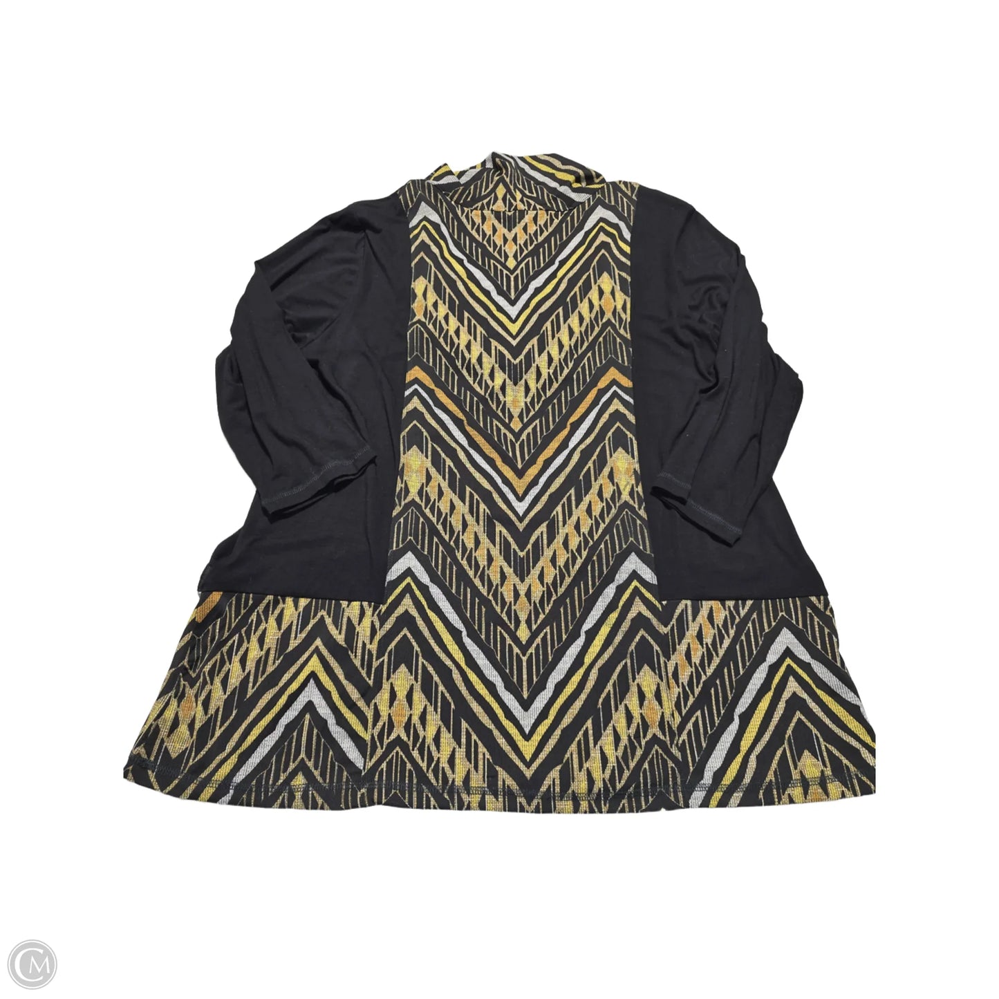 Top Long Sleeve By Multiples In Black, Size: 1x