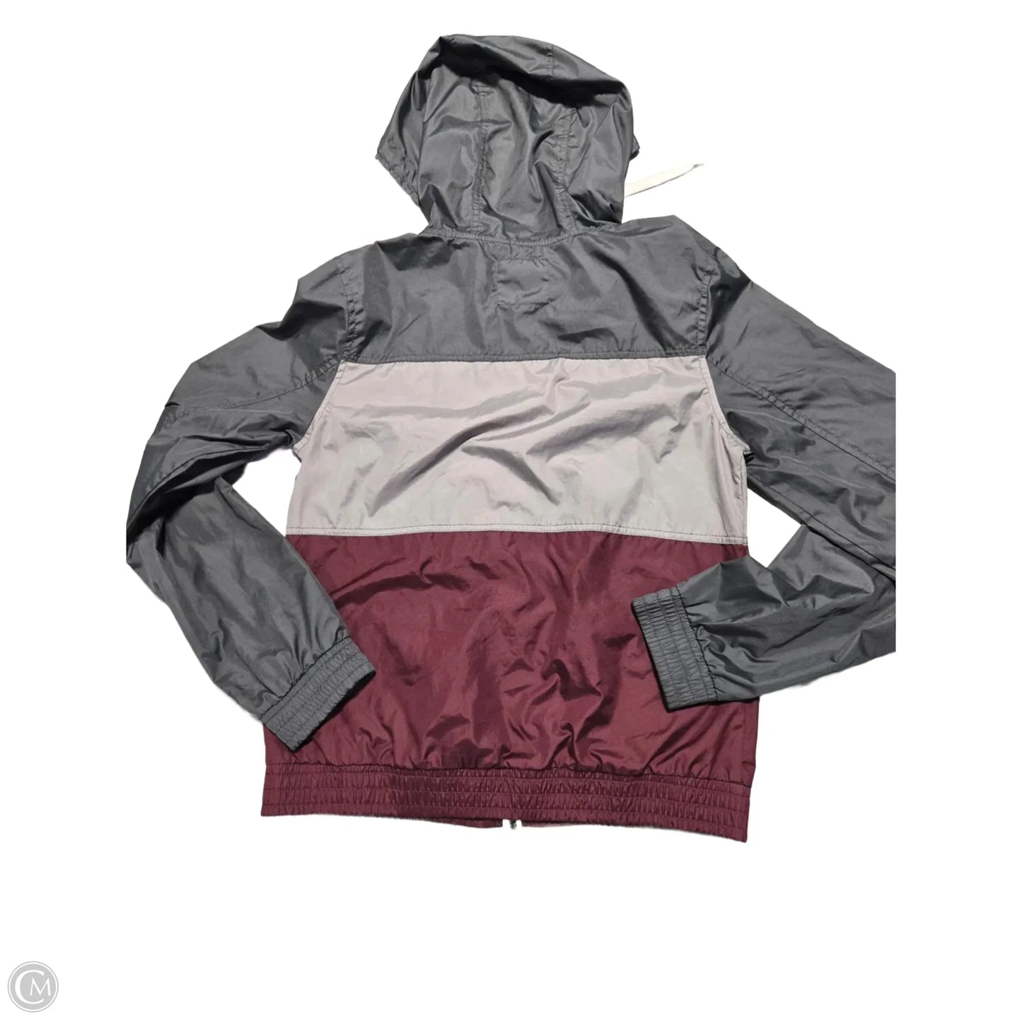 Jacket Windbreaker By Cmc In Grey, Size: M