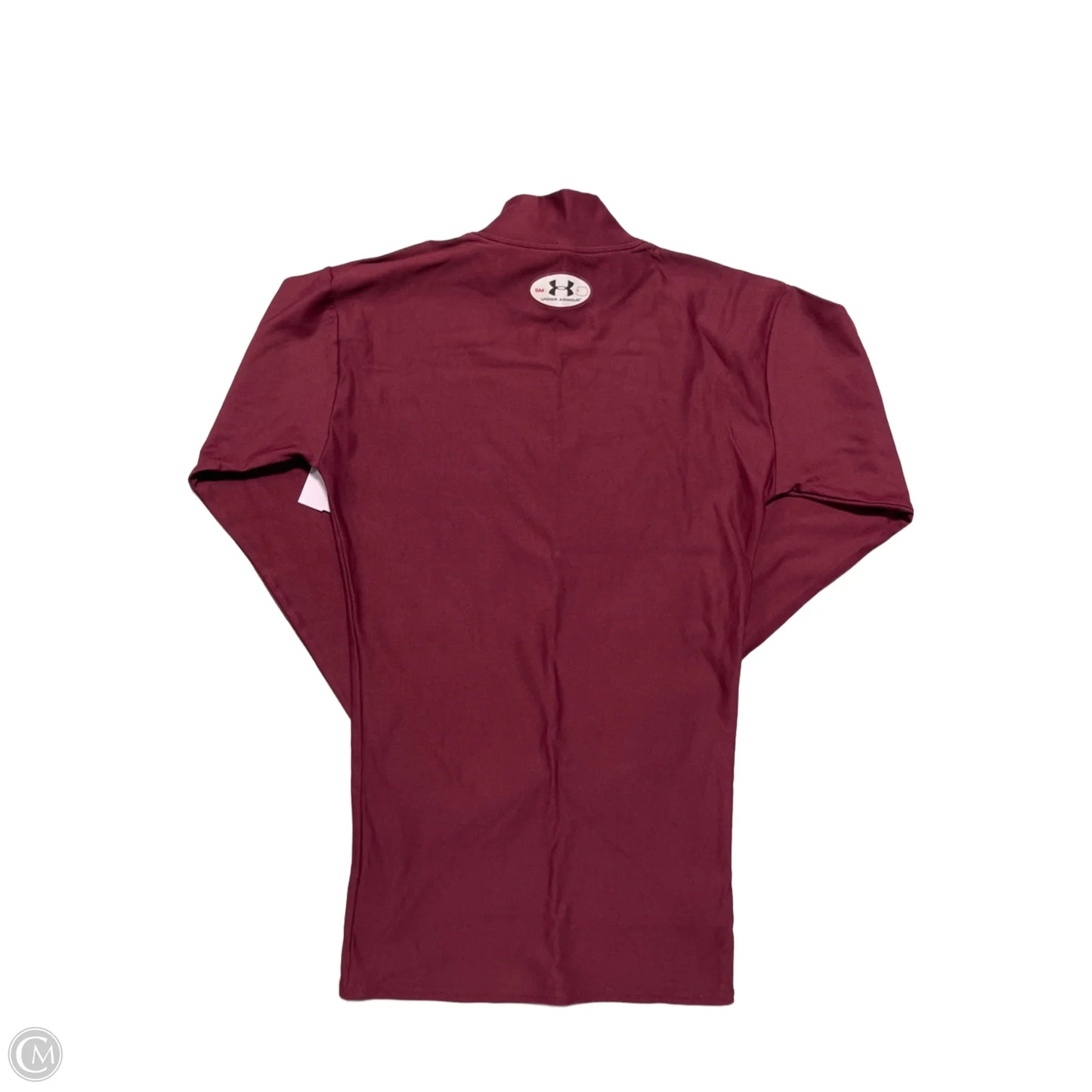 Top Long Sleeve By Under Armour In Maroon, Size: S
