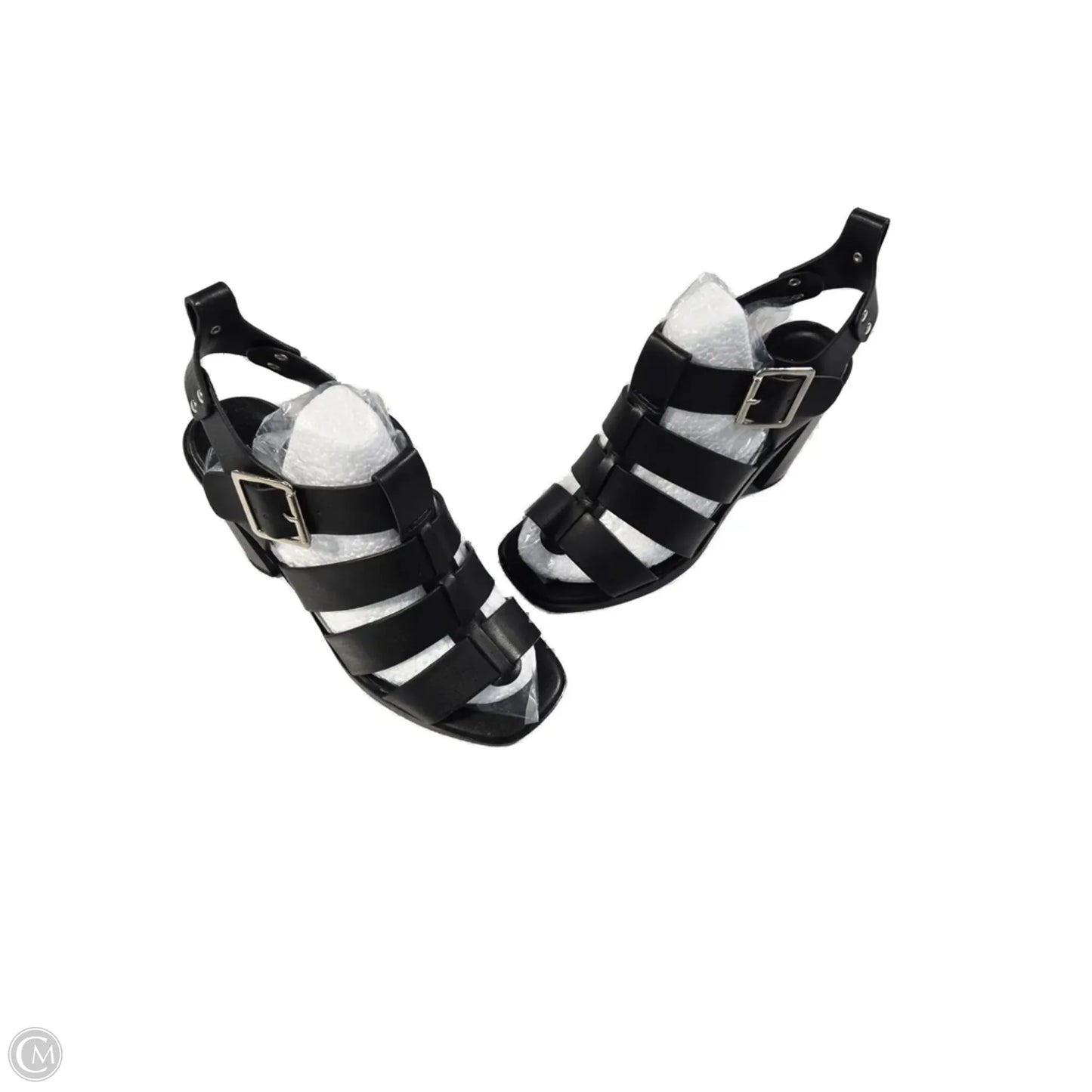 Sandals Heels Block By Soda In Black, Size: 6.5