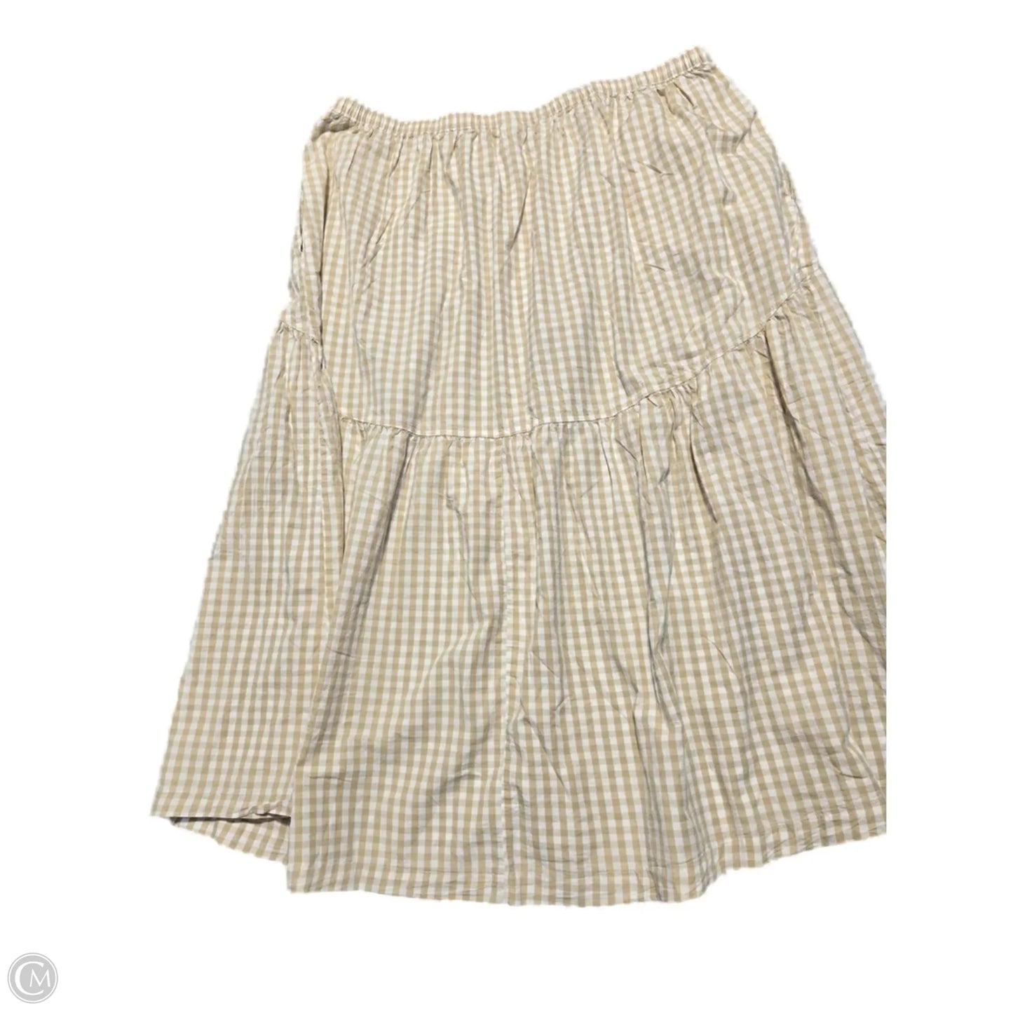 Skirt Midi By Old Navy In Checkered Pattern, Size: Xxl
