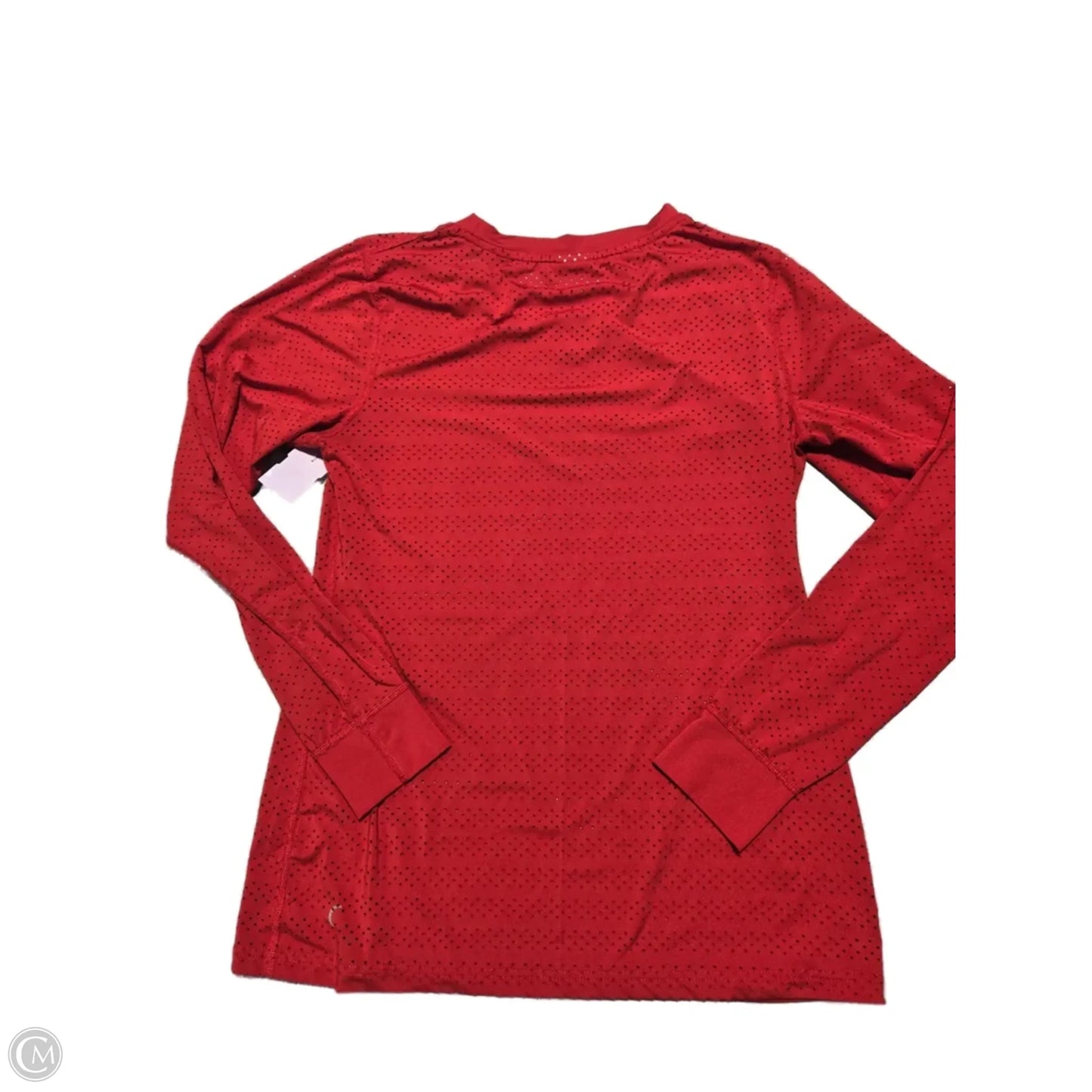 Athletic Top Long Sleeve Collar By Zyia In Red, Size: M