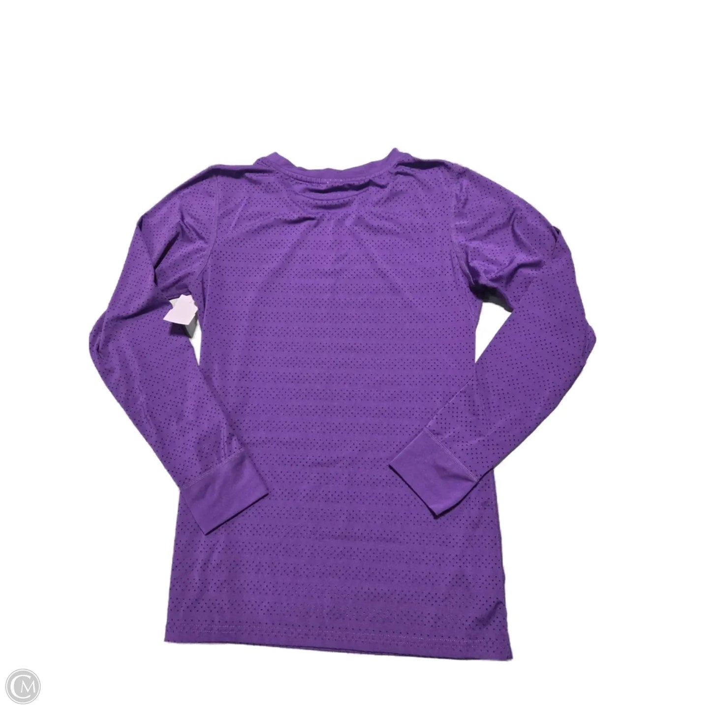 Athletic Top Long Sleeve Collar By Zyia In Purple, Size: M